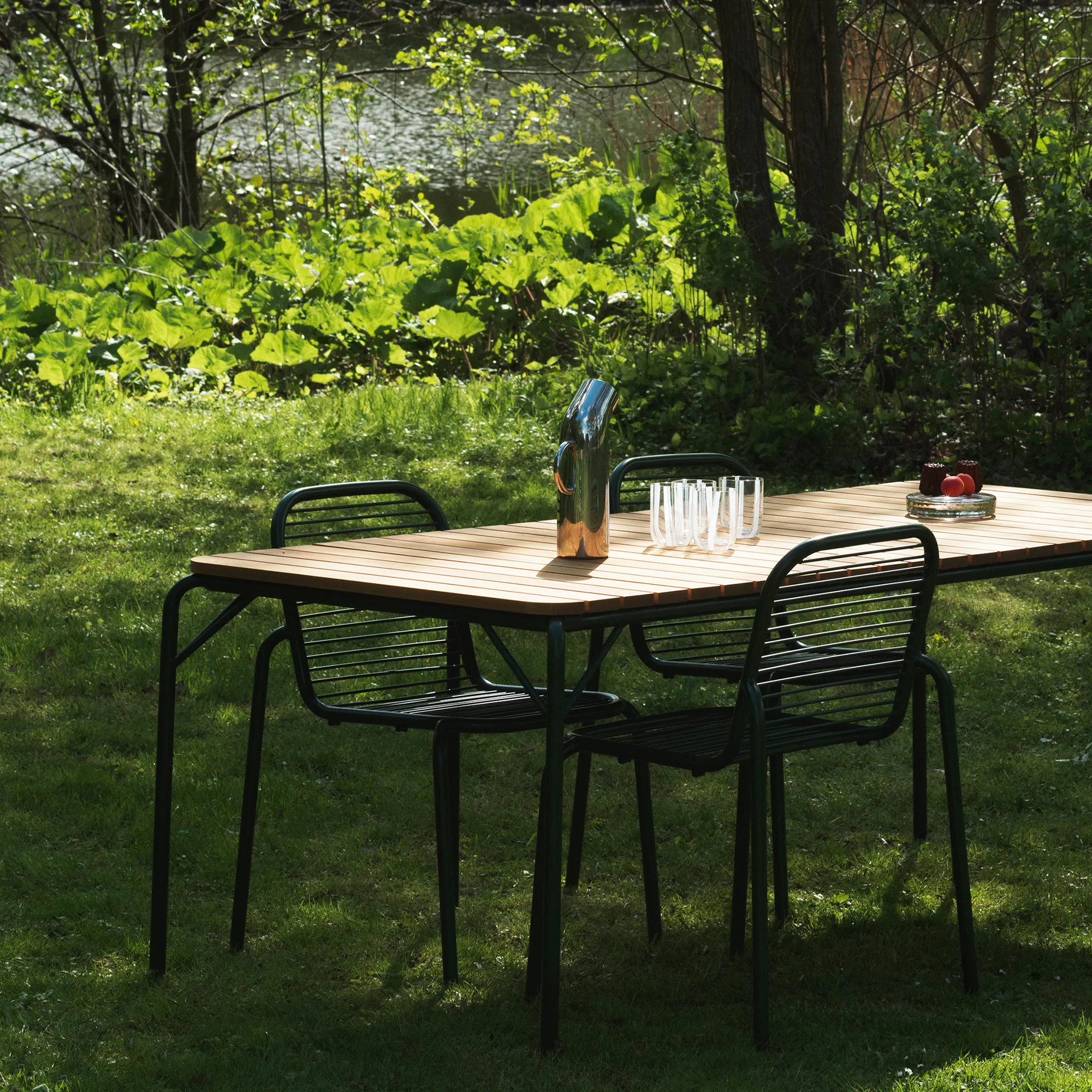 Vig Robinia utomhusbord & Vig utomhusstol 6 st - 7