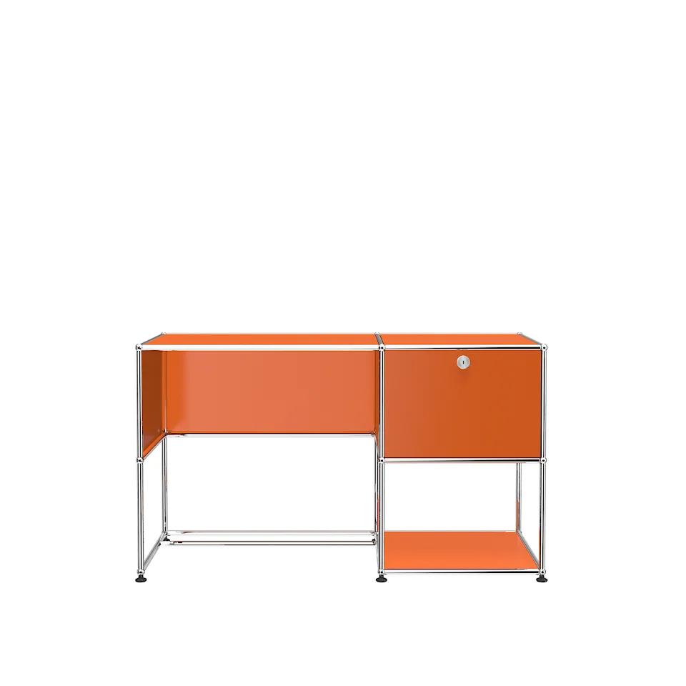 USM Haller 107 Desk, Pure Orange