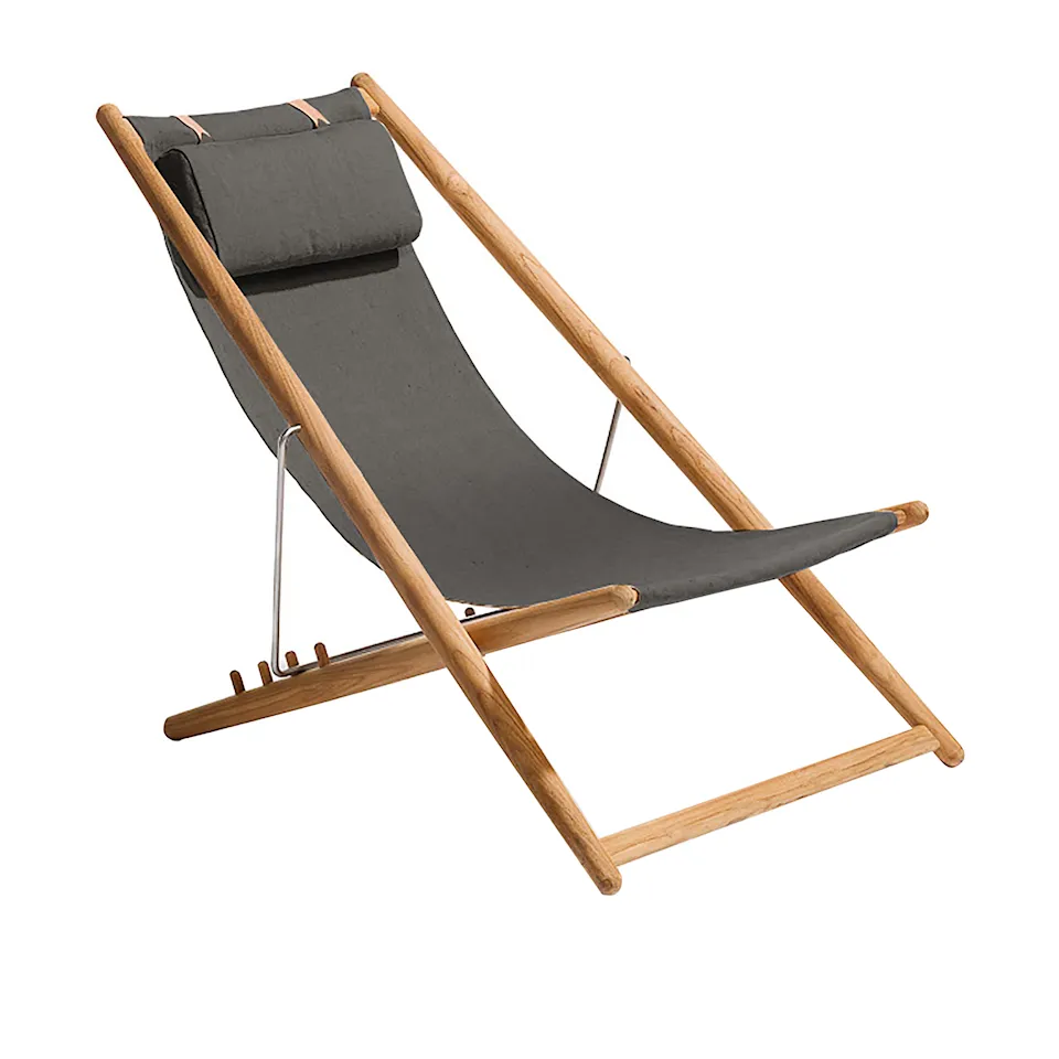 H55 Lounge Chair Dark Grey Sunbrella Heritage