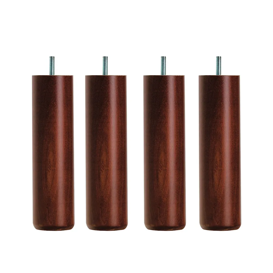 DUX Sängben Runda Mahogny 4-pack