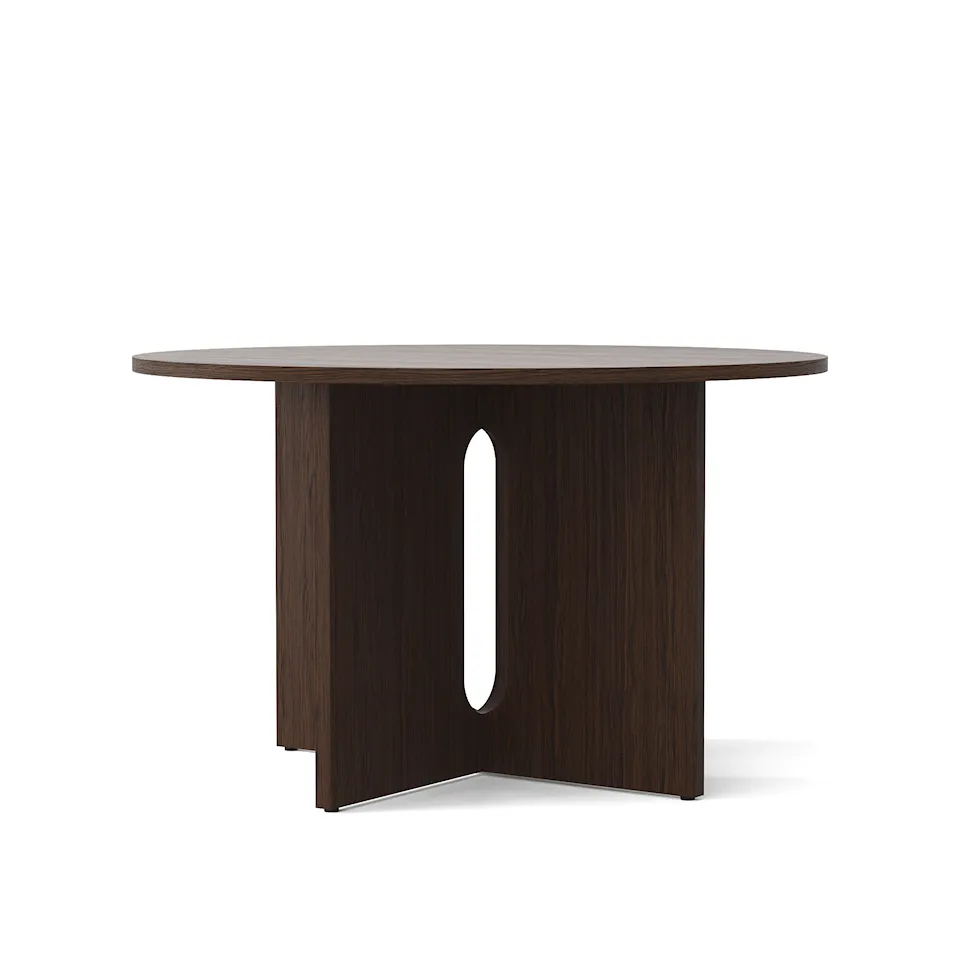 Androgyne Dining Table - Dark Stained Oak/Dark Stained Oak - Ø120 cm