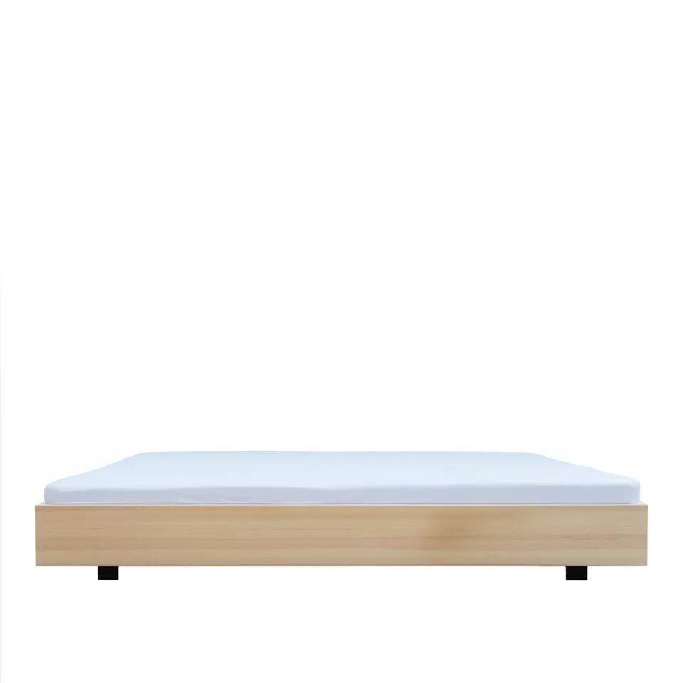 The Floating Bed V2 Natural White & Bed Slats