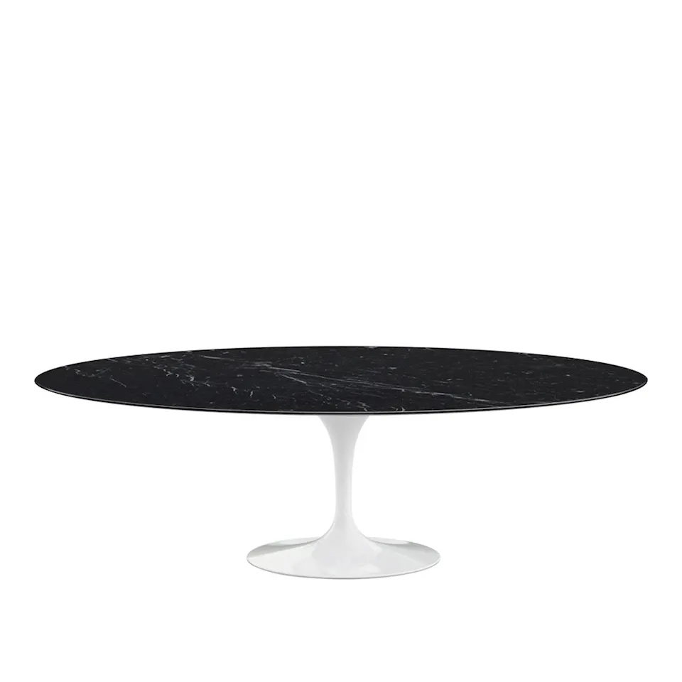 Saarinen Oval matbord 244 cm White