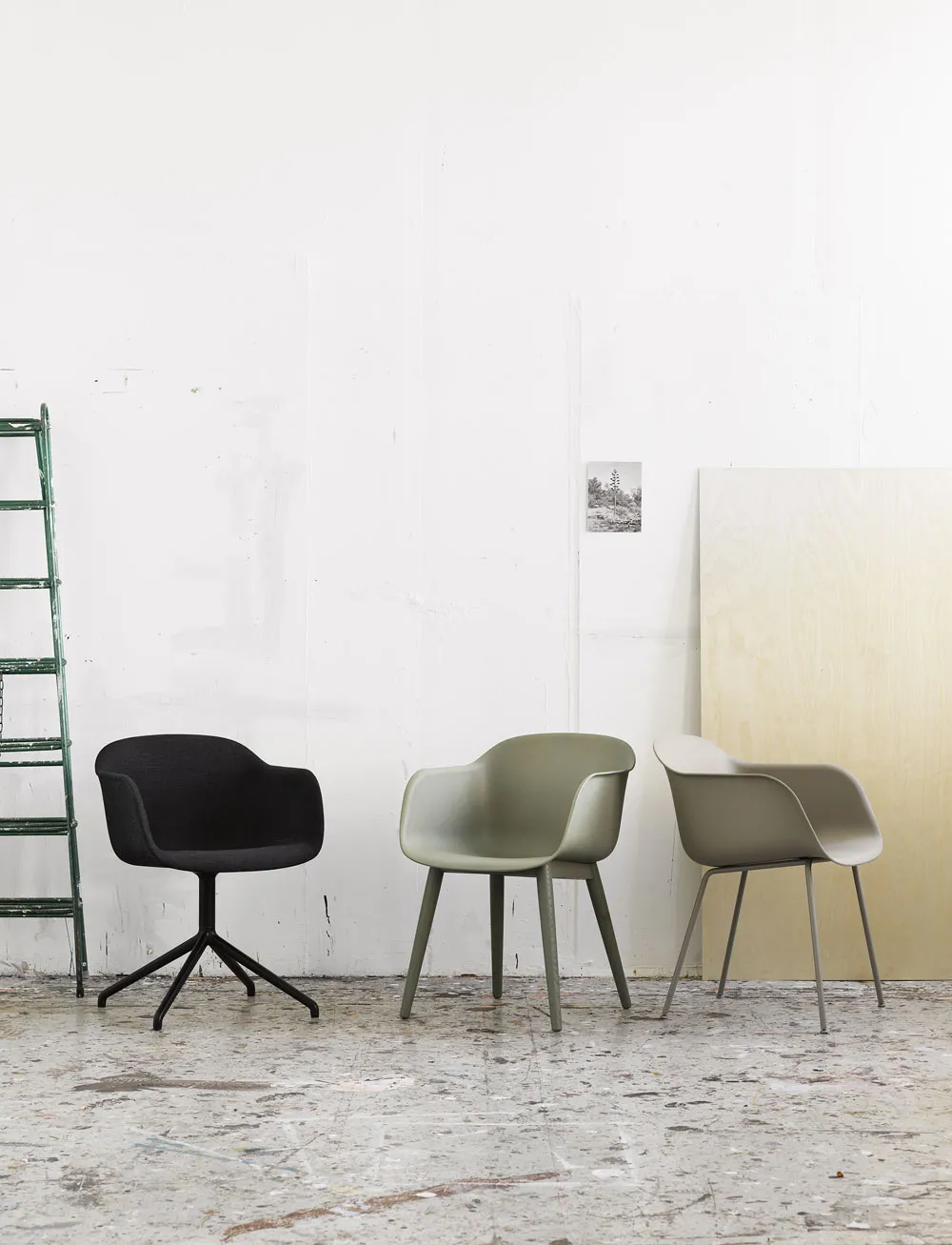 Fiber Armchair - Wood Base - 8