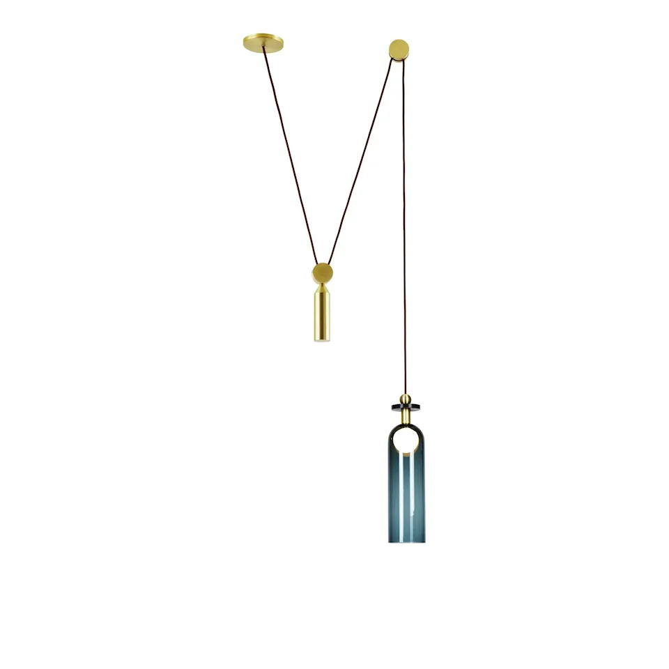 Shape Up Pendant Cylinder Midnight blue