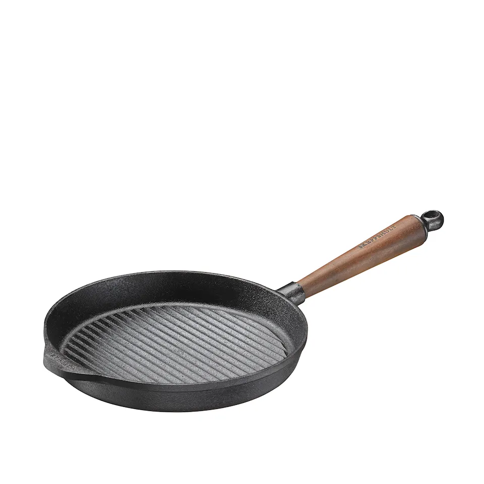 Grillpanna 25 cm valnötshandtag
