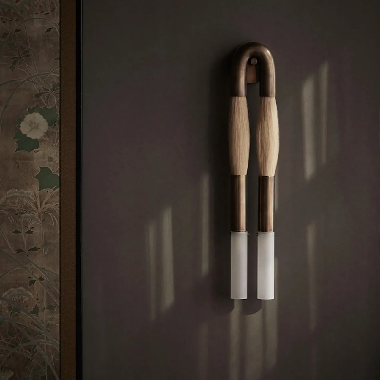 Horsehair sconce vägglampa