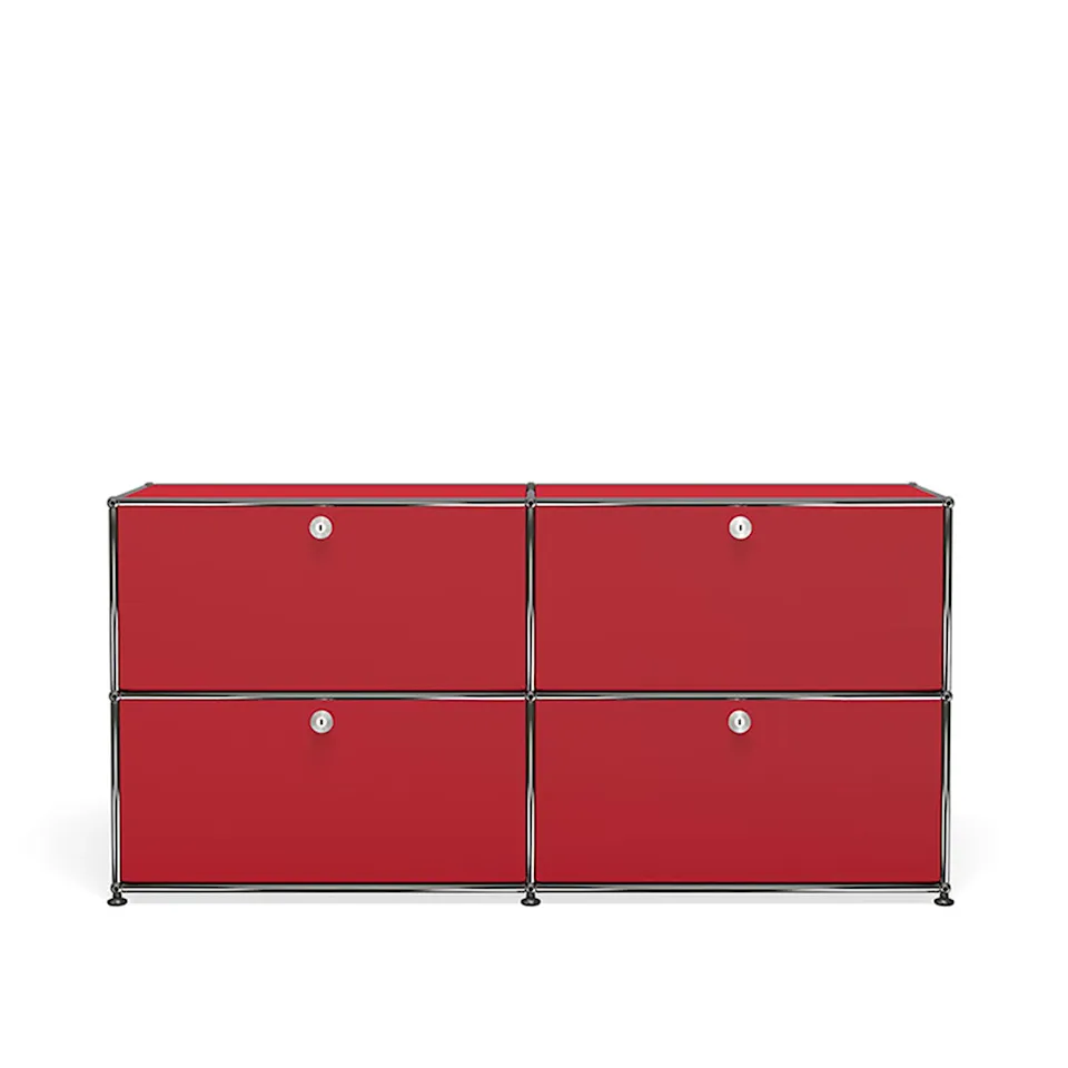 USM Haller 4 sideboard, USM Ruby Red