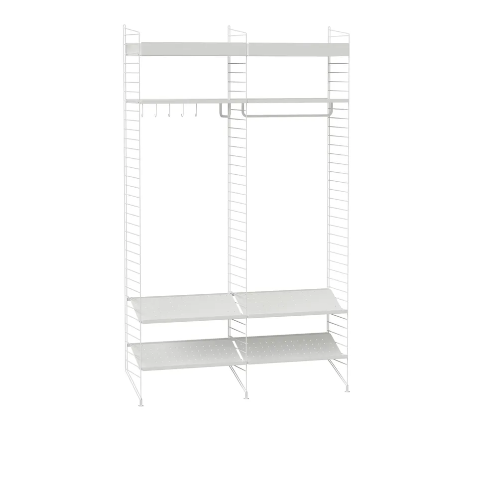 Hall hyllsystem K vit/vit