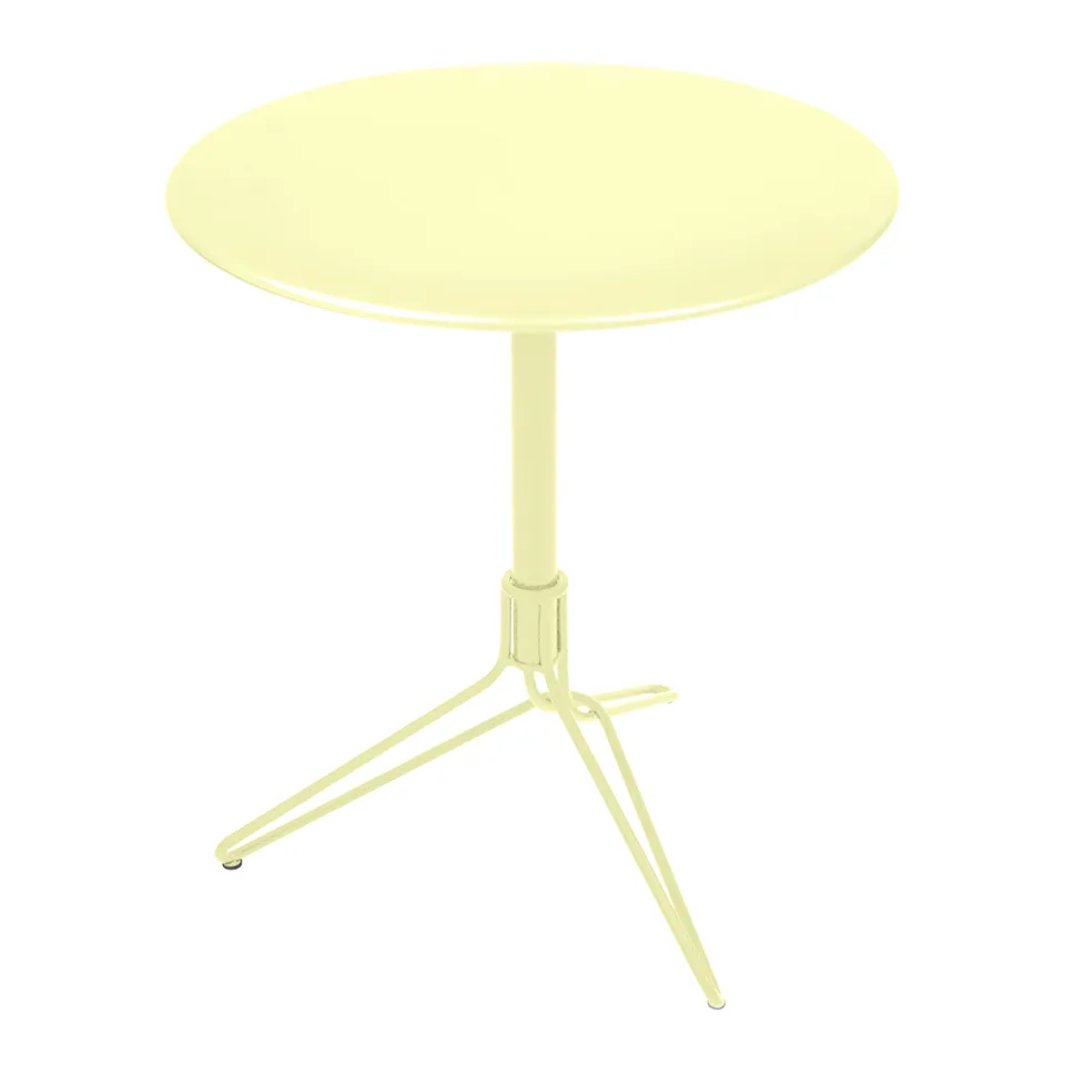 Flower Pedestal Table Frosted Lemon A6