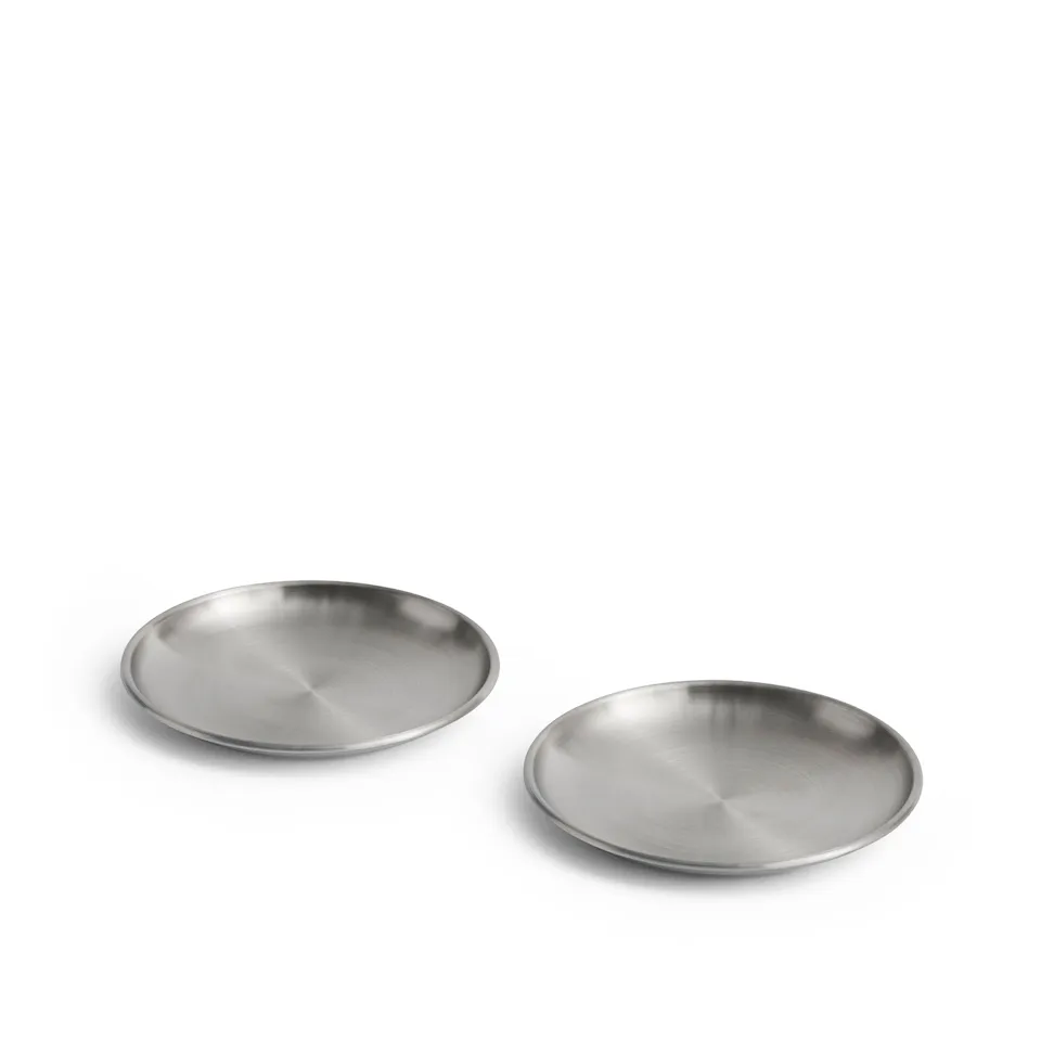 Outdoor Market Steel Plate Set of 2