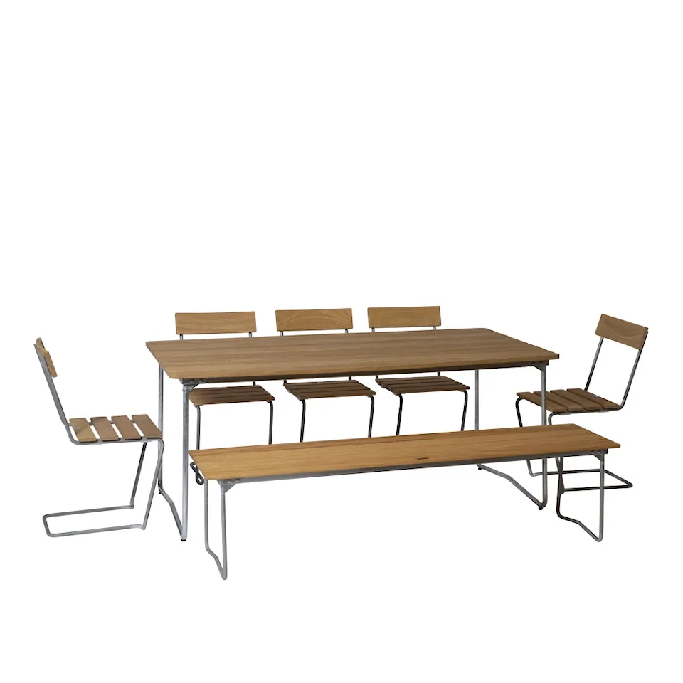 Klassikerserien Matgrupp Bord B31, Bänk 9 & 5 st Stol 1