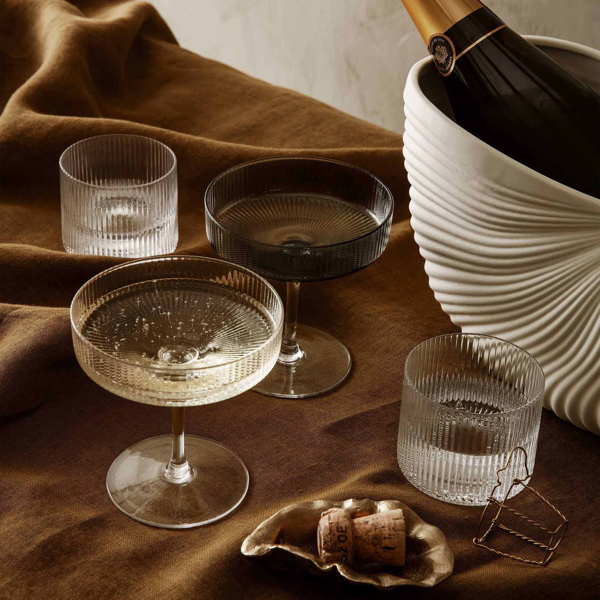 Ripple champagneglas 2-pack