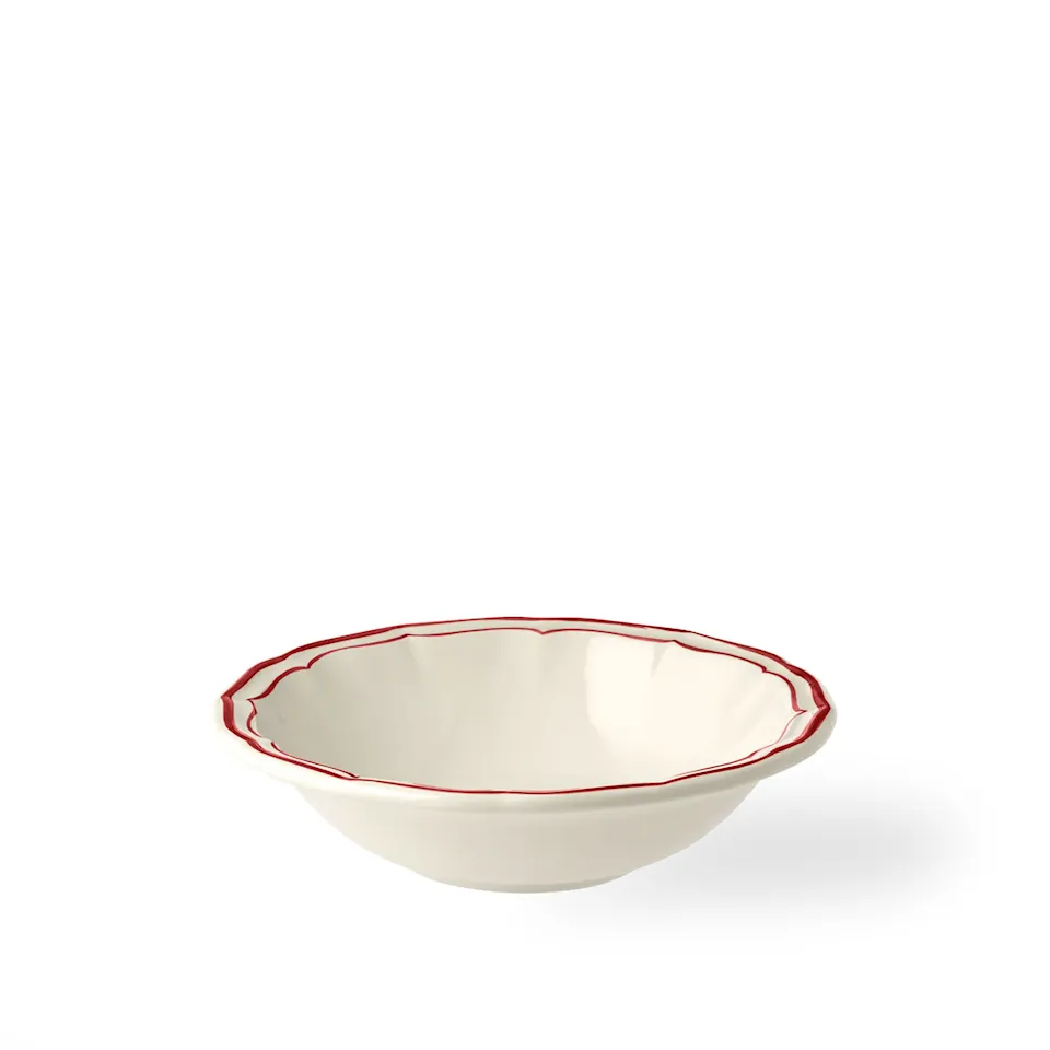 Filet frukostskål 4-pack röd