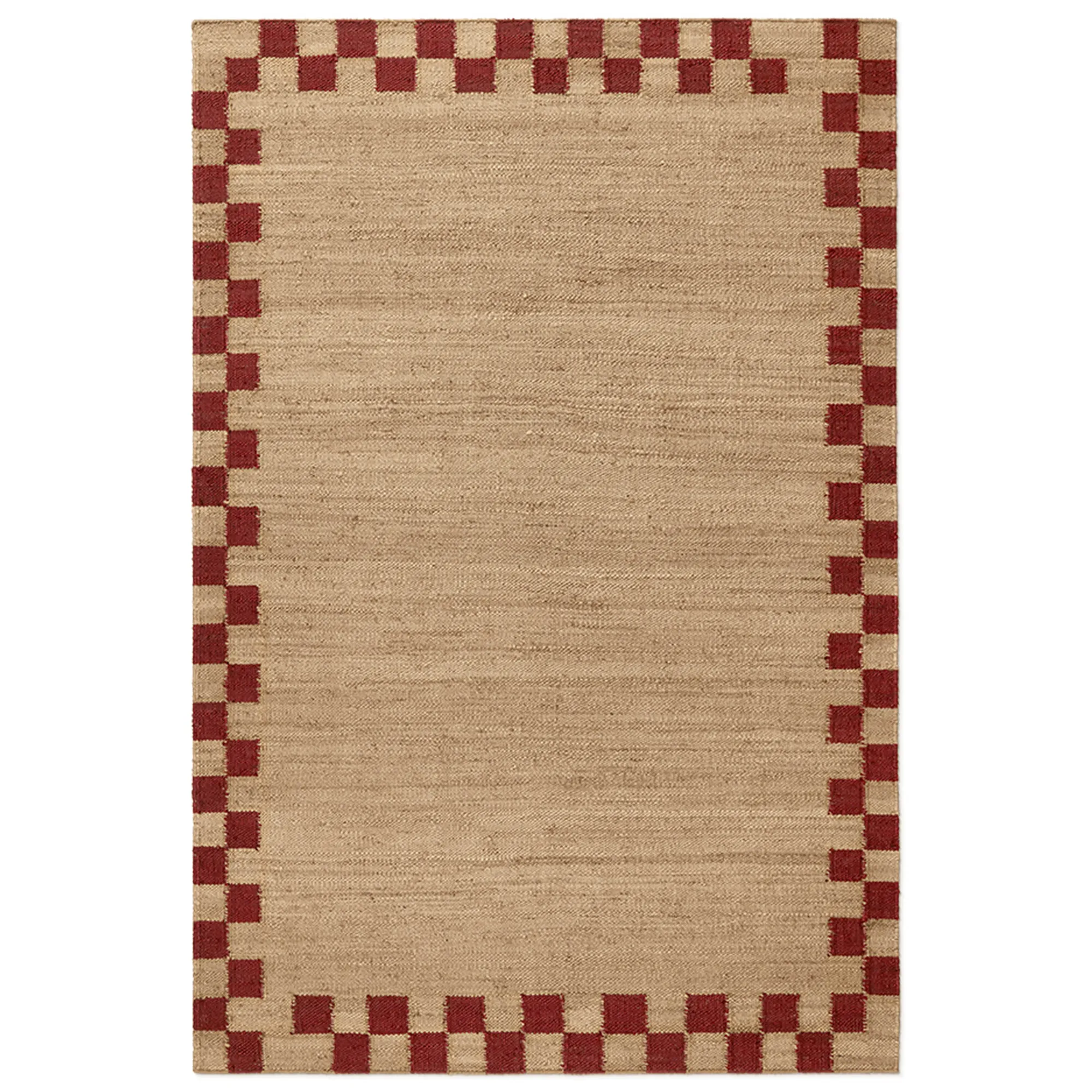 Jute Border Red matta - 1