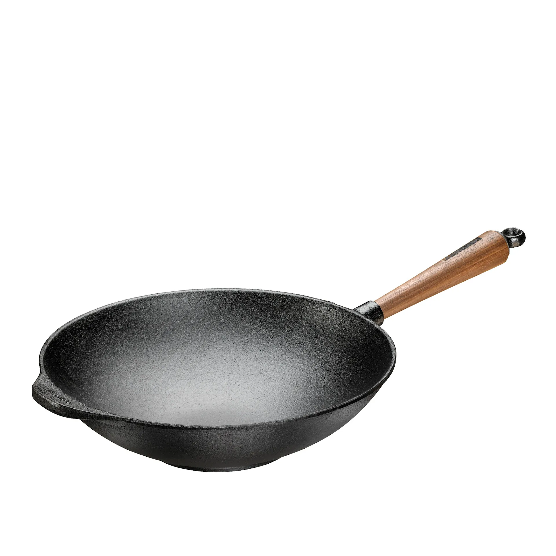 Wok 30 cm, 3,5 L med Valnötshandtag - Skeppshult - NO GA