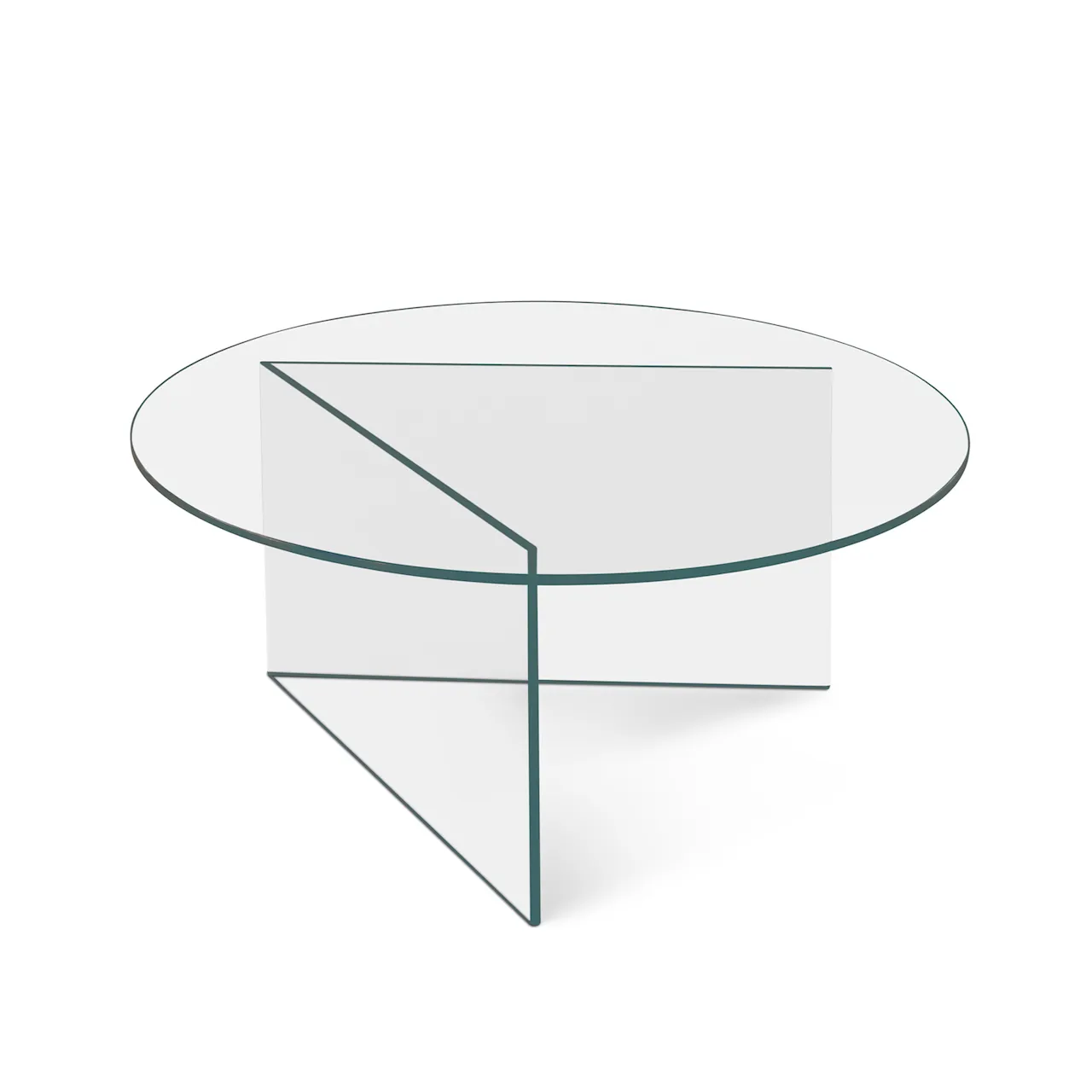 Pond Lounge Table Large - Grey Glass