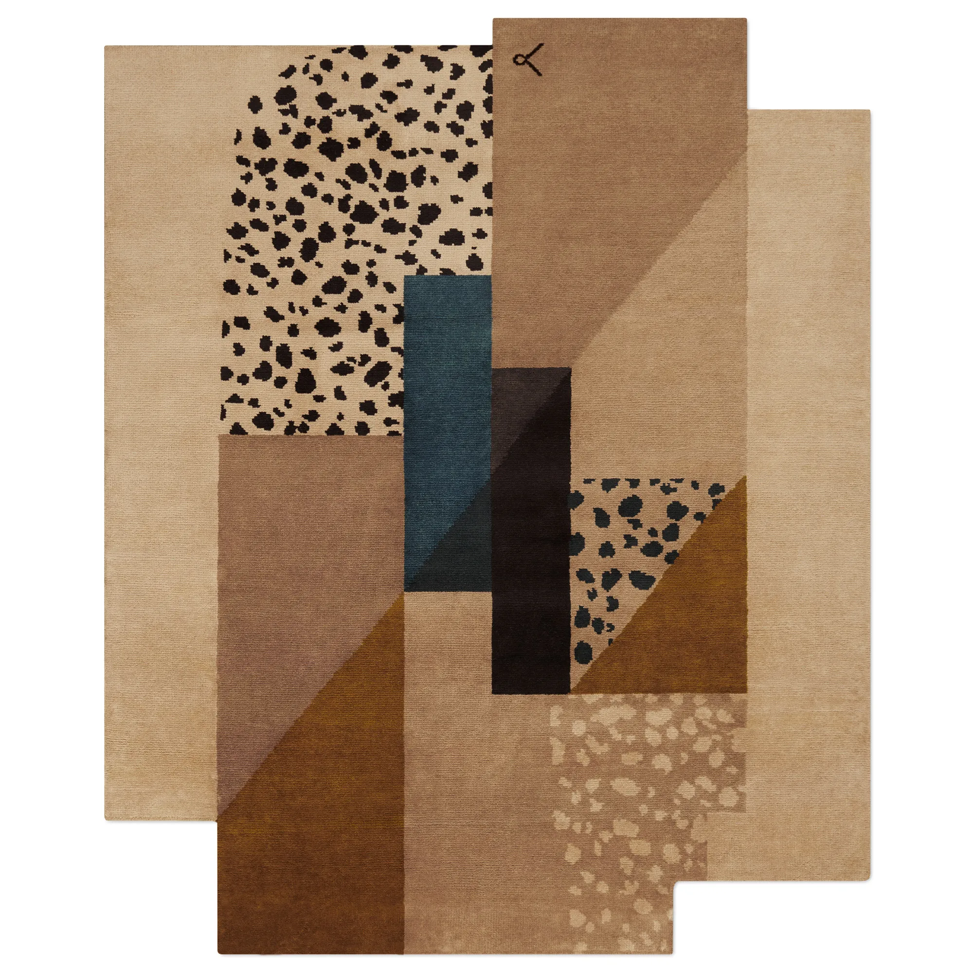 Art Deco 2 Brown ullmatta - 1