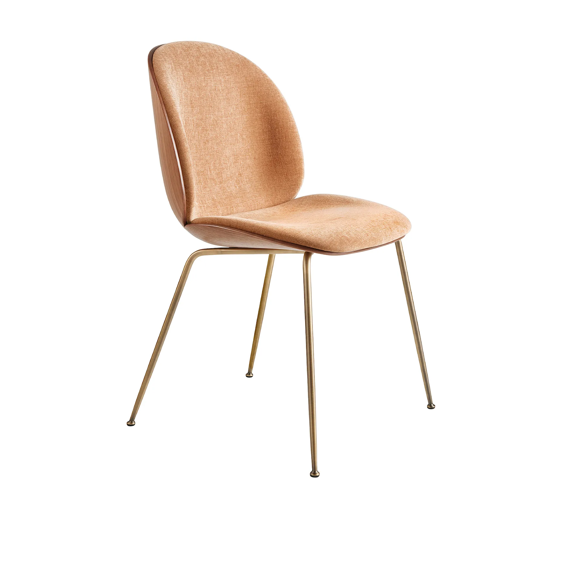 Beetle Dining Chair 3D Veneer Front Upholstered - Gubi - GamFratesi - NO GA