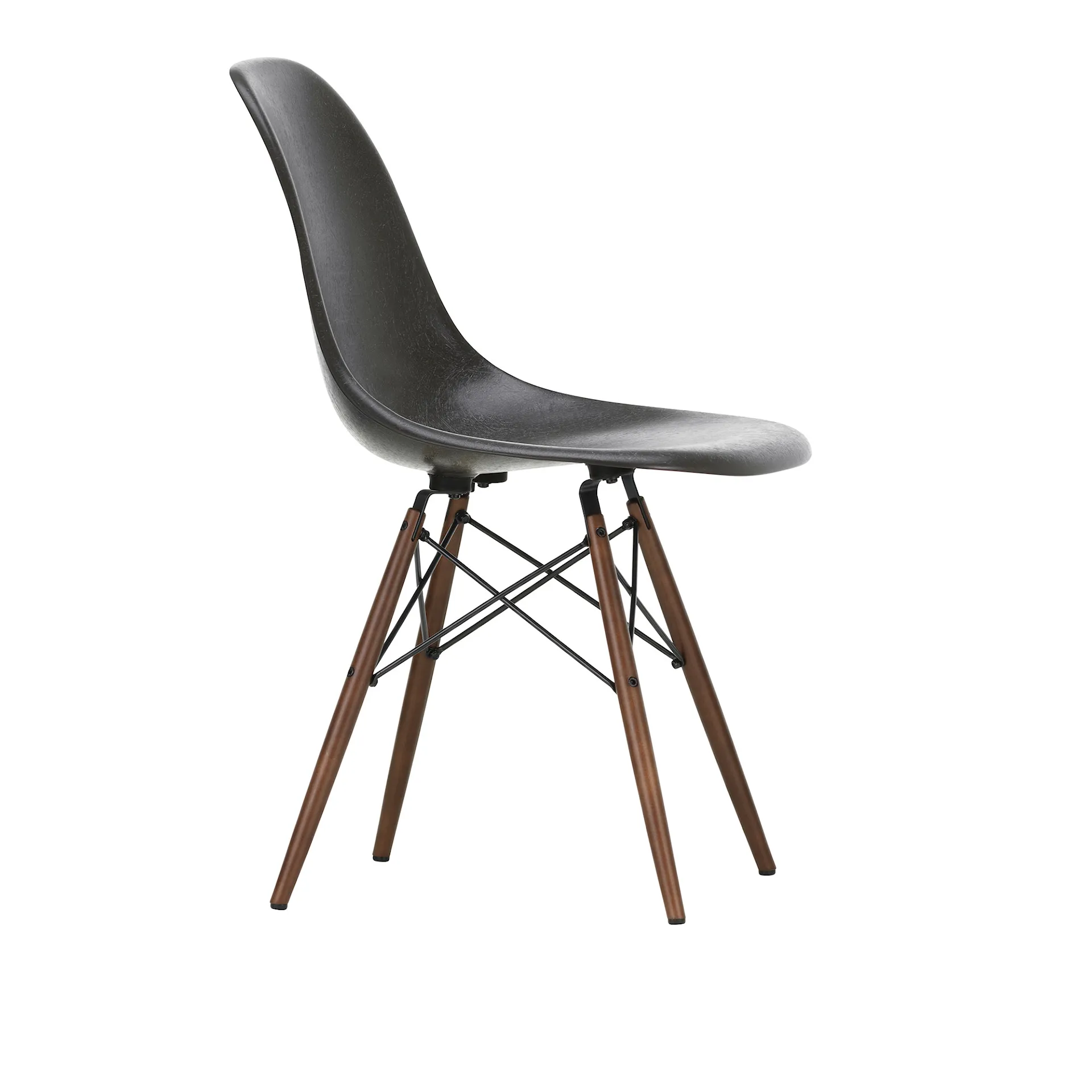 Eames Fiberglass Chair DSW stol Dark Maple - Vitra - Charles & Ray Eames - NO GA