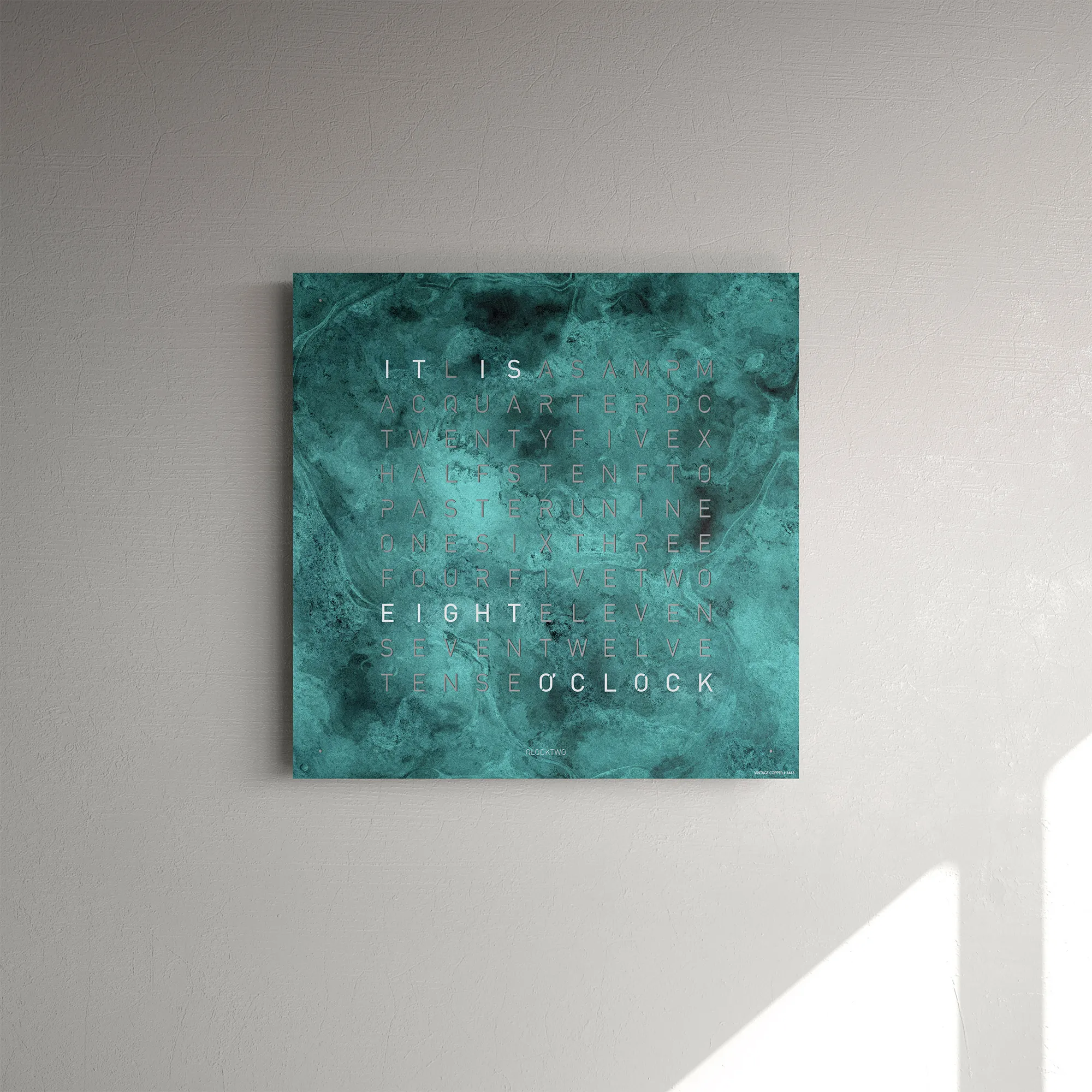 Qlocktwo Earth 45 Creator's Edition – Vintage Copper - 3