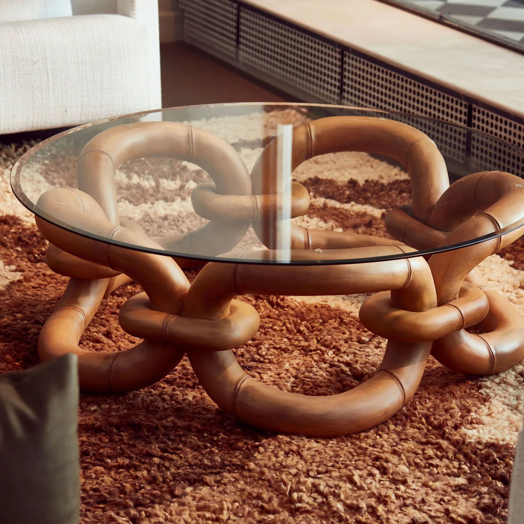 Bamboo Bracelet Sofa Table - 7