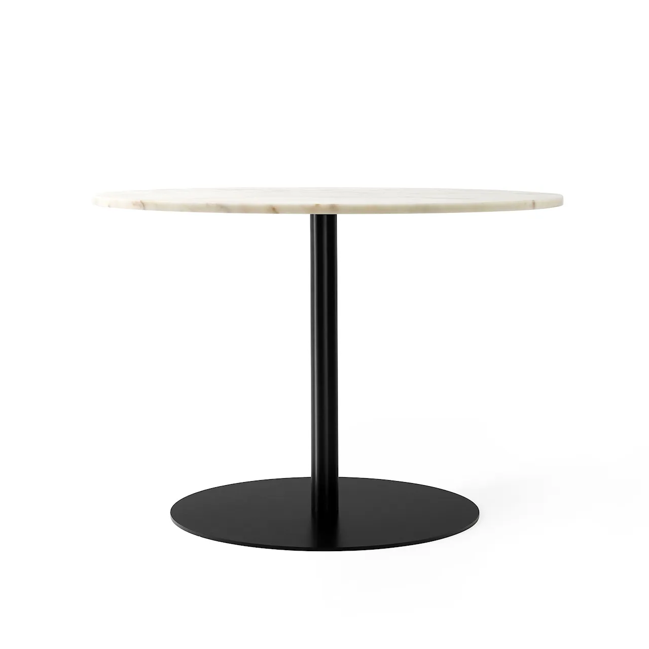 Harbour Column Dining Table Ø60 Black Painted Oak Veneer with Black Base