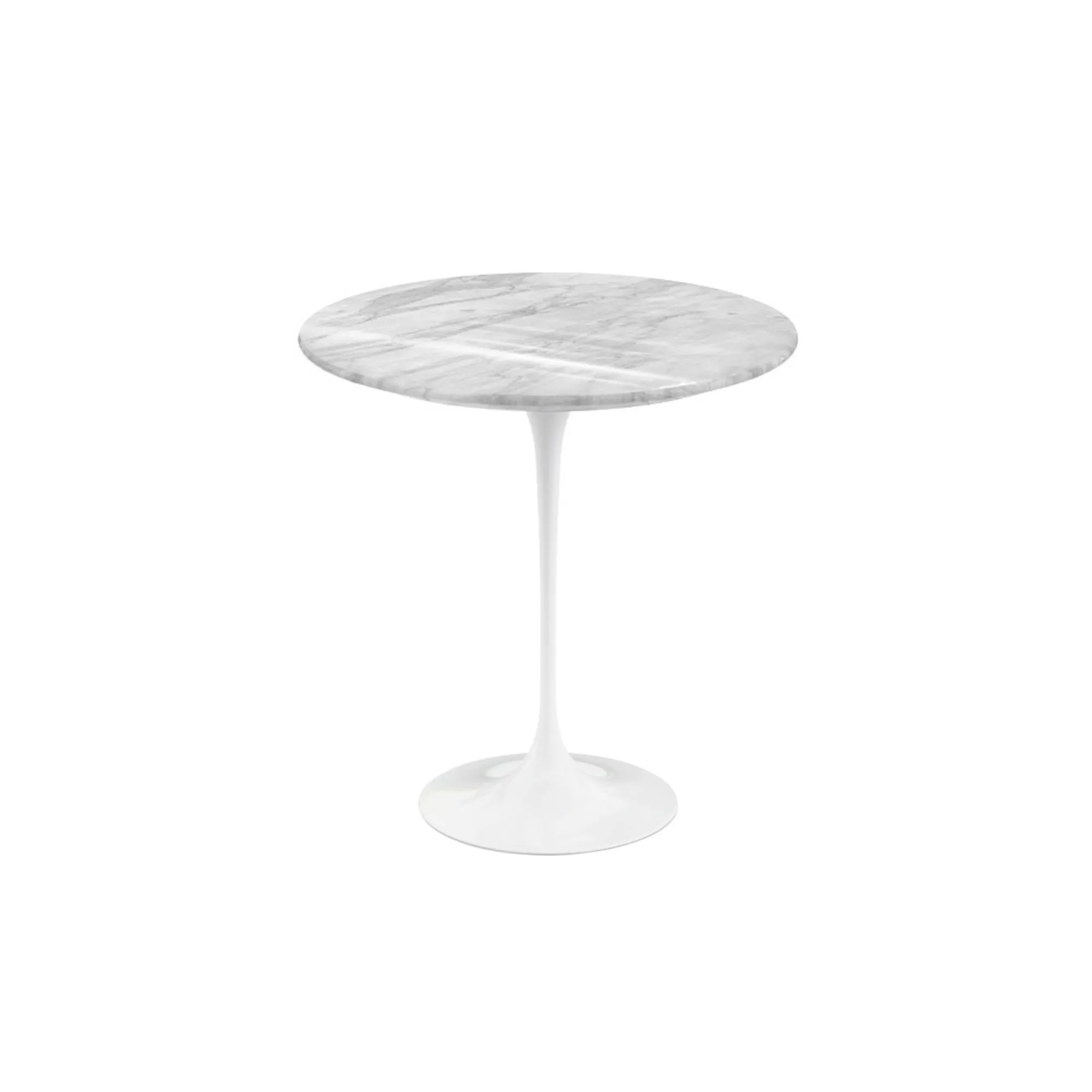 Saarinen Round sidobord Ø 51 cm White - 1