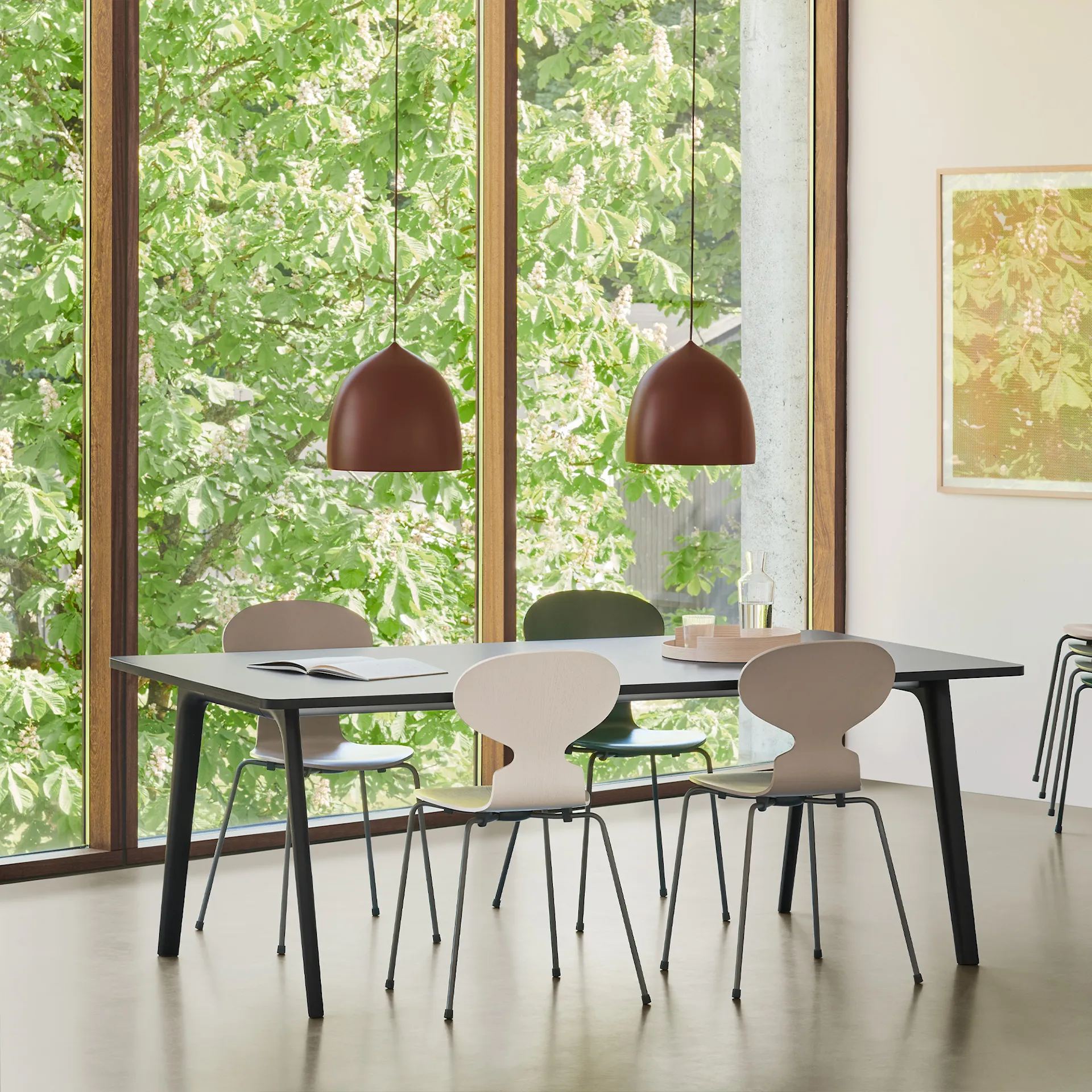 3101 Myran 4 ben - Monokrom - Fritz Hansen - Arne Jacobsen - NO GA