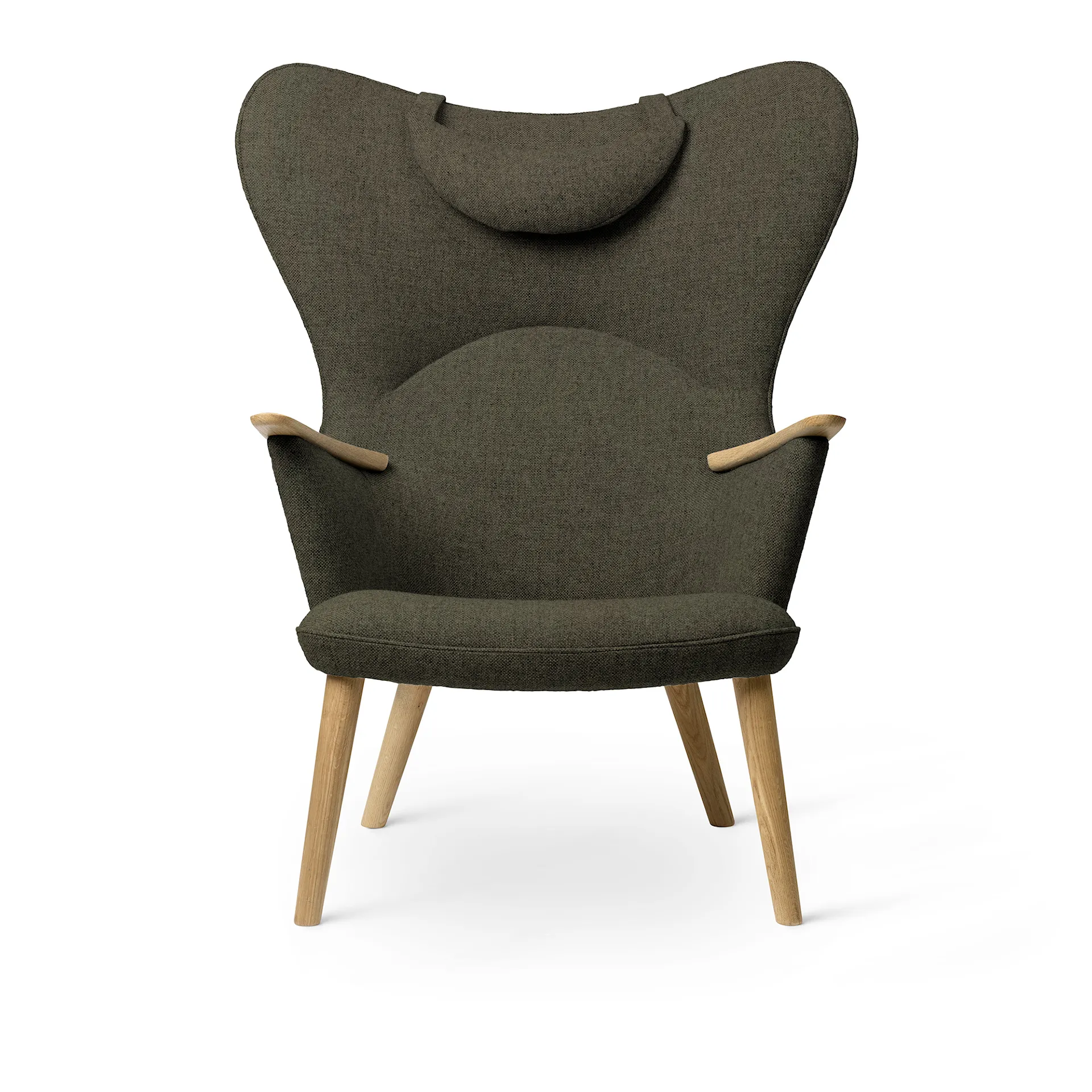 CH78 Fåtölj, Tvålad Ek, Tyggrupp 3 Fiord 0151 - Carl Hansen - Hans J. Wegner - NO GA