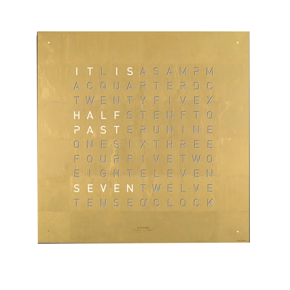 Qlocktwo Large Creator's Edition - Gold