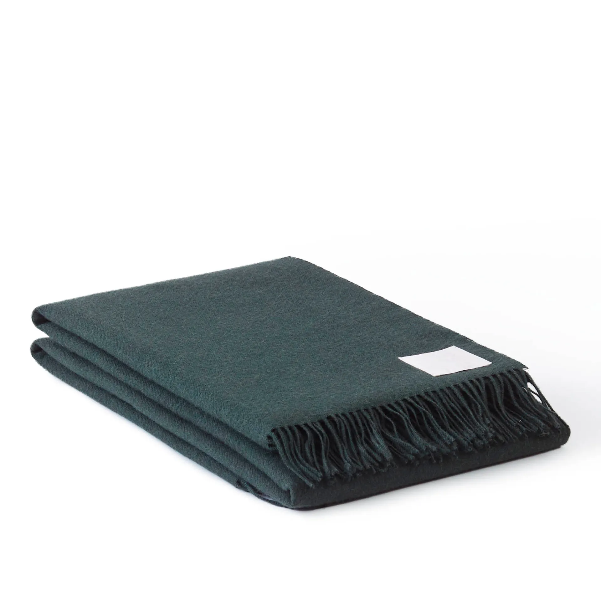 Baby Alpaca Throw Pine Green - NO GA - NO GA