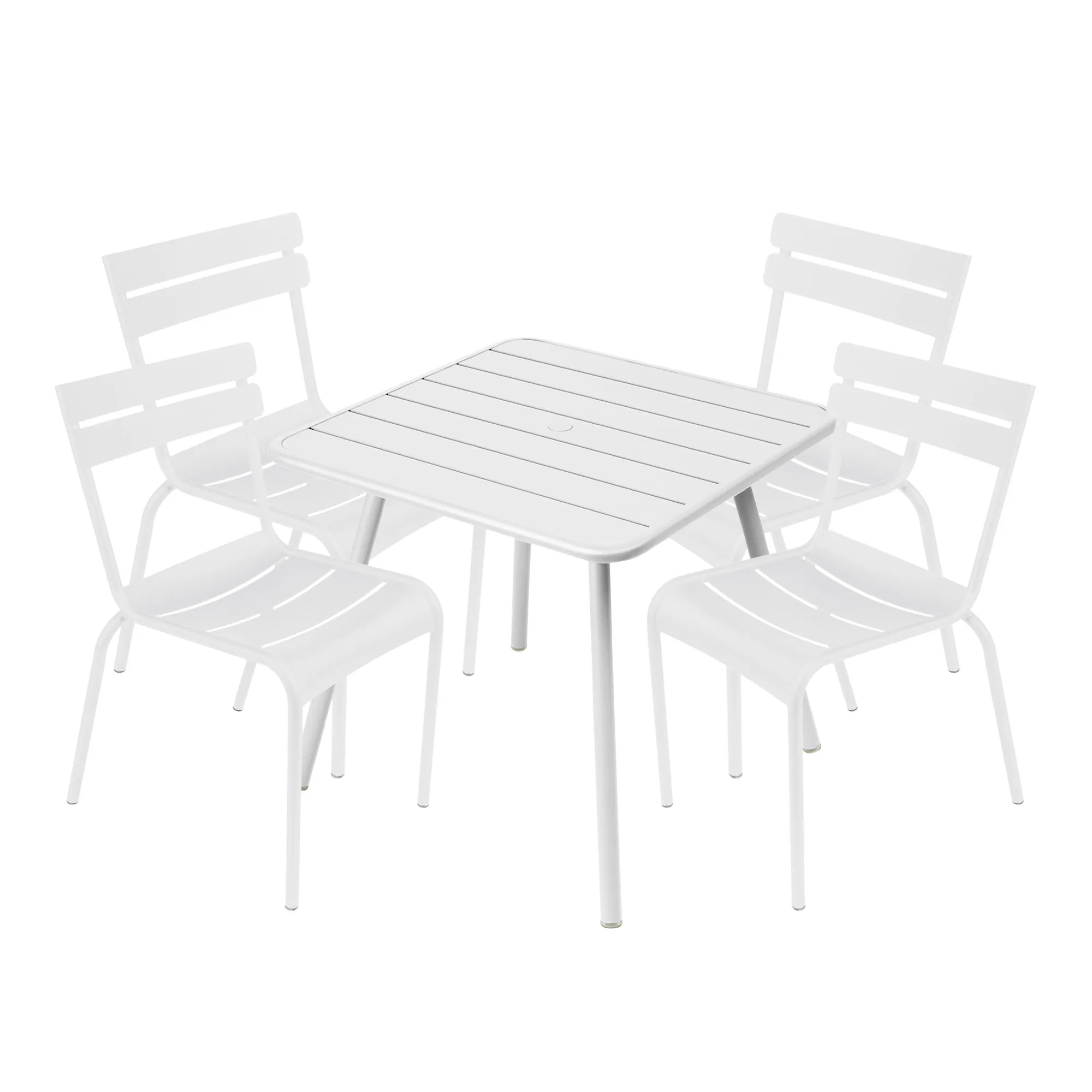 Luxembourg matgrupp fyrbent bord & 4 stolar - 1