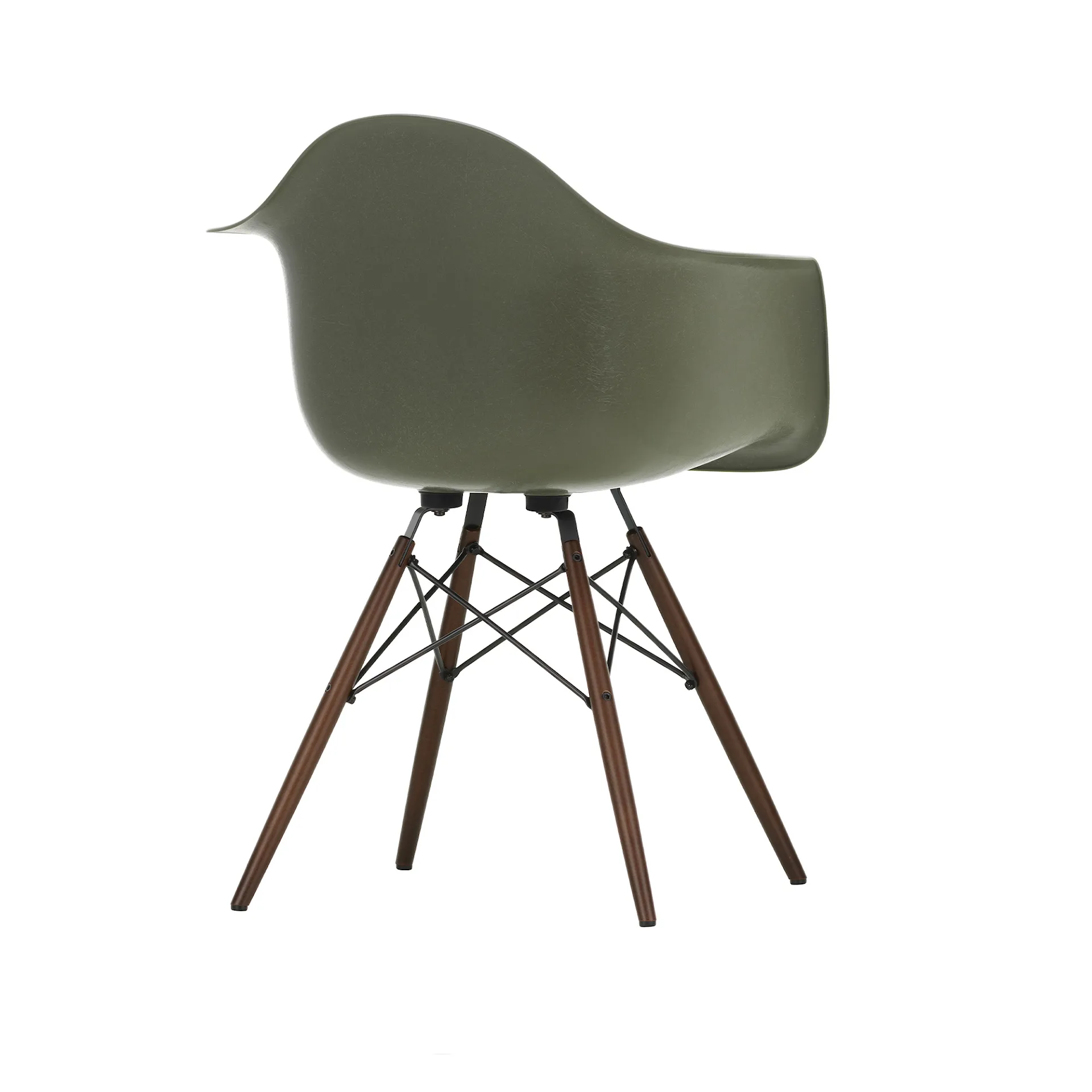 Eames Fiberglass Armchair DAW karmstol Black Maple - Vitra - Charles & Ray Eames - NO GA