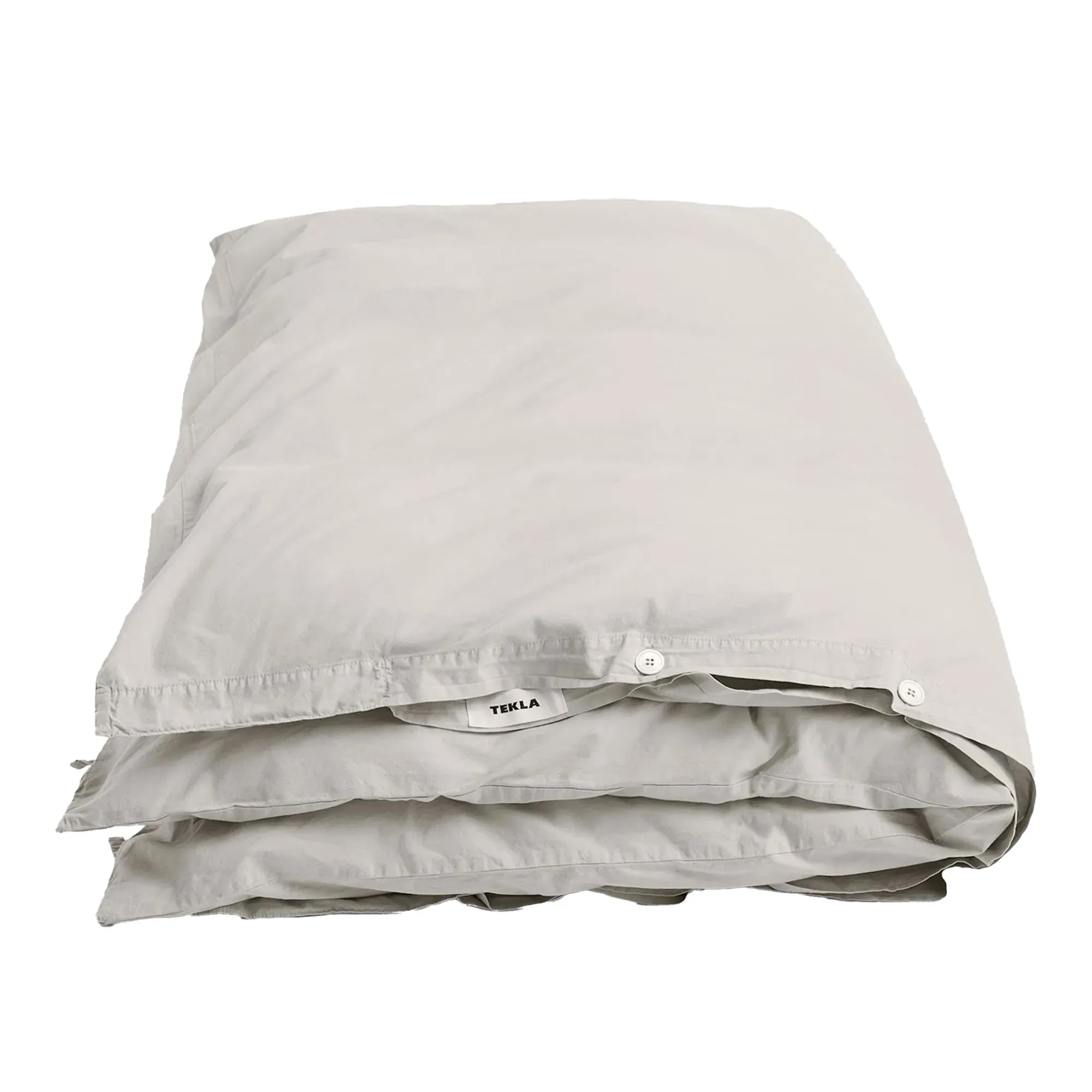 Percale Solid Soft Grey påslakan - 1