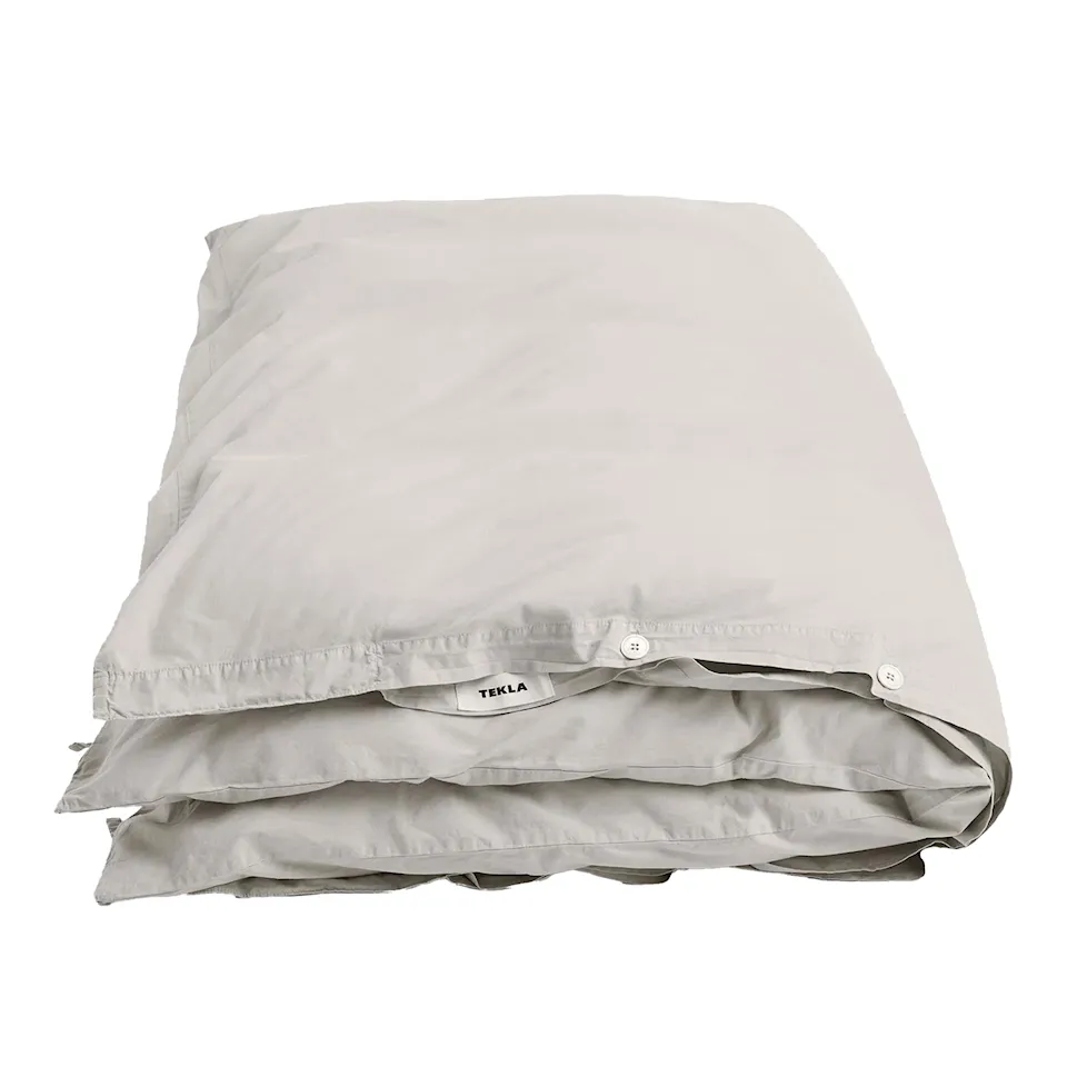 Percale Solid Soft Grey påslakan