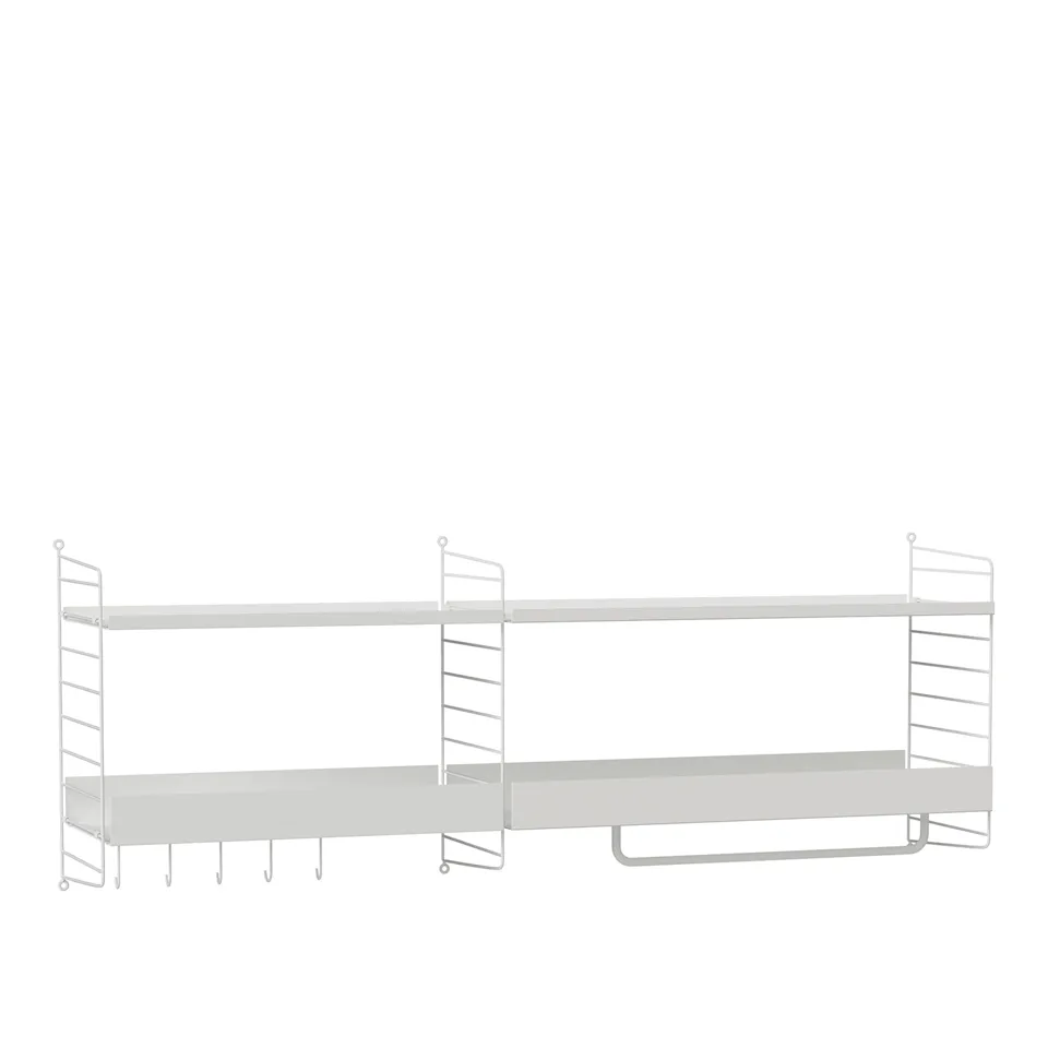 Hall hyllsystem J vit/vit