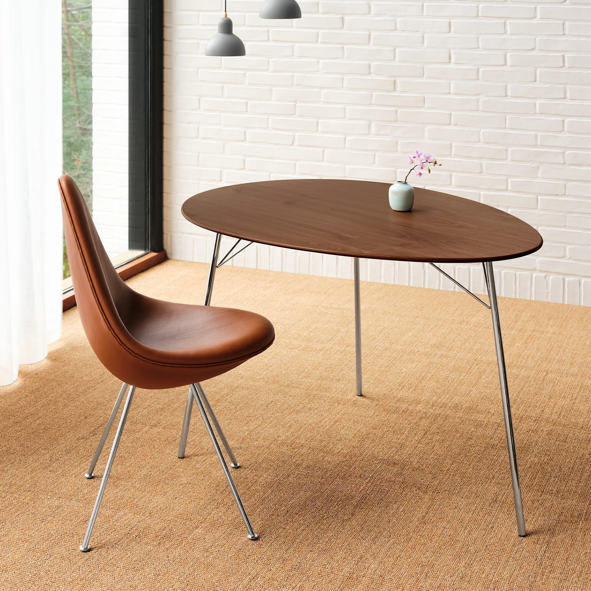 3110 Droppen sittdyna - Fritz Hansen - Arne Jacobsen - NO GA