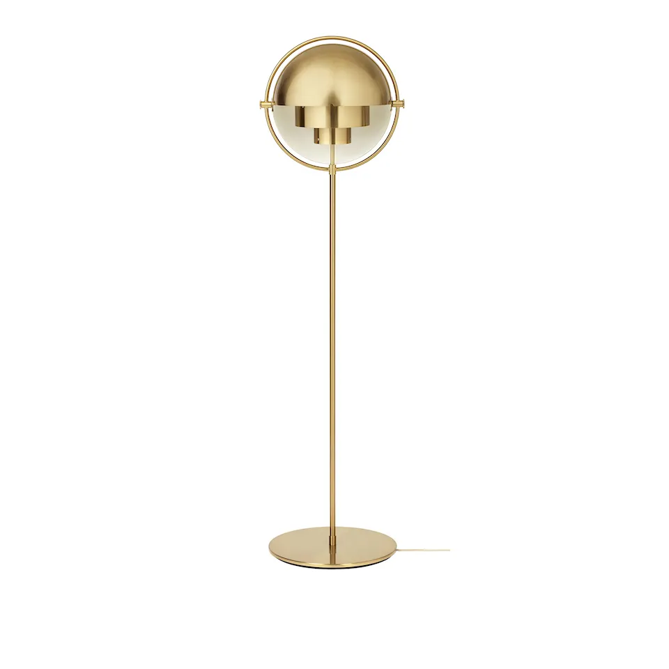 Multi-Lite Floor Lamp, All Brass