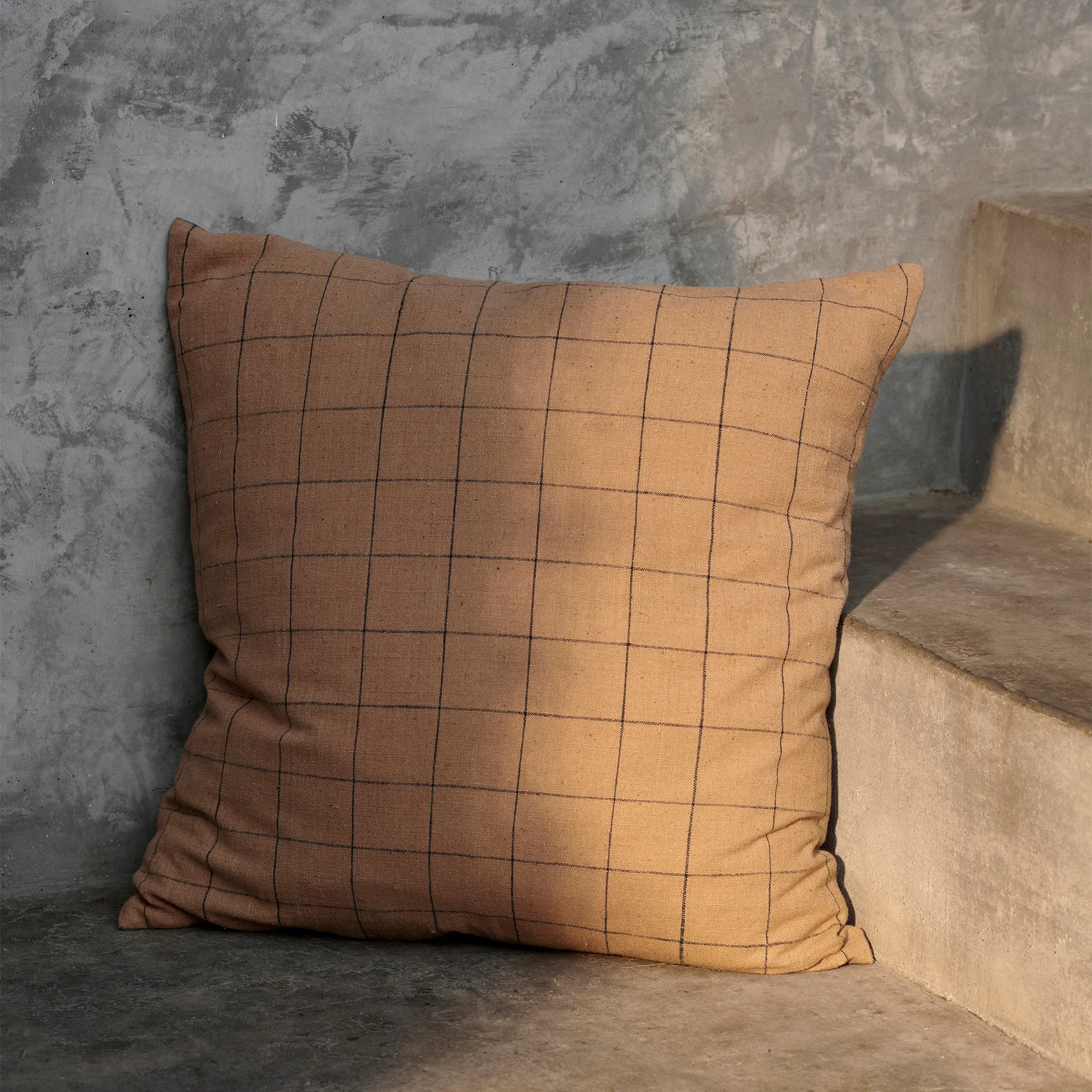 Brown Cotton prydnadskudde