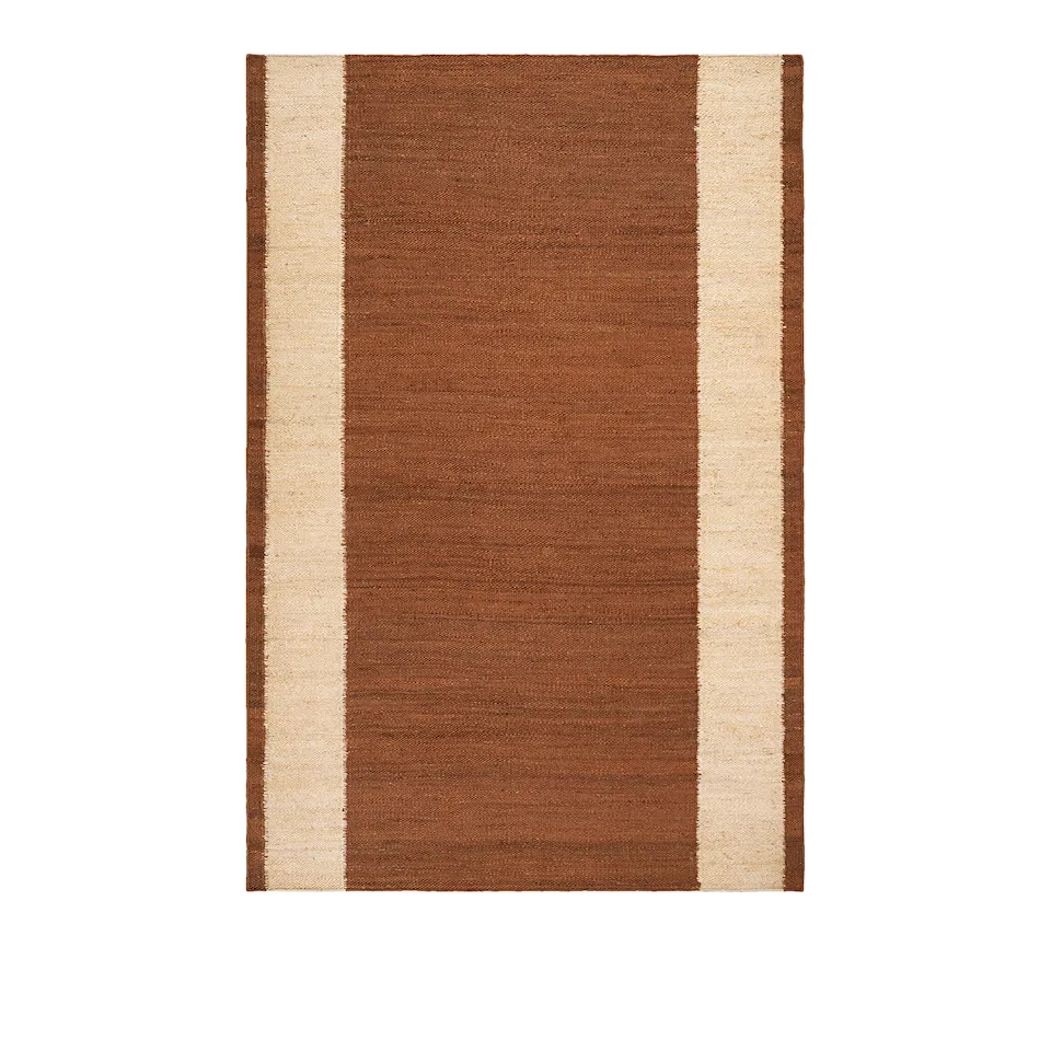 Jute Stripes Red matta