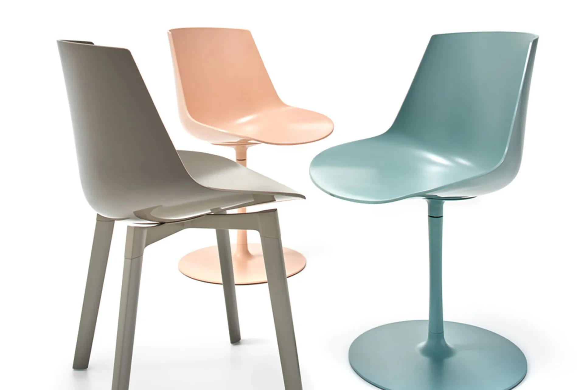 Flow Chair Color Central Leg - MDF Italia - NO GA