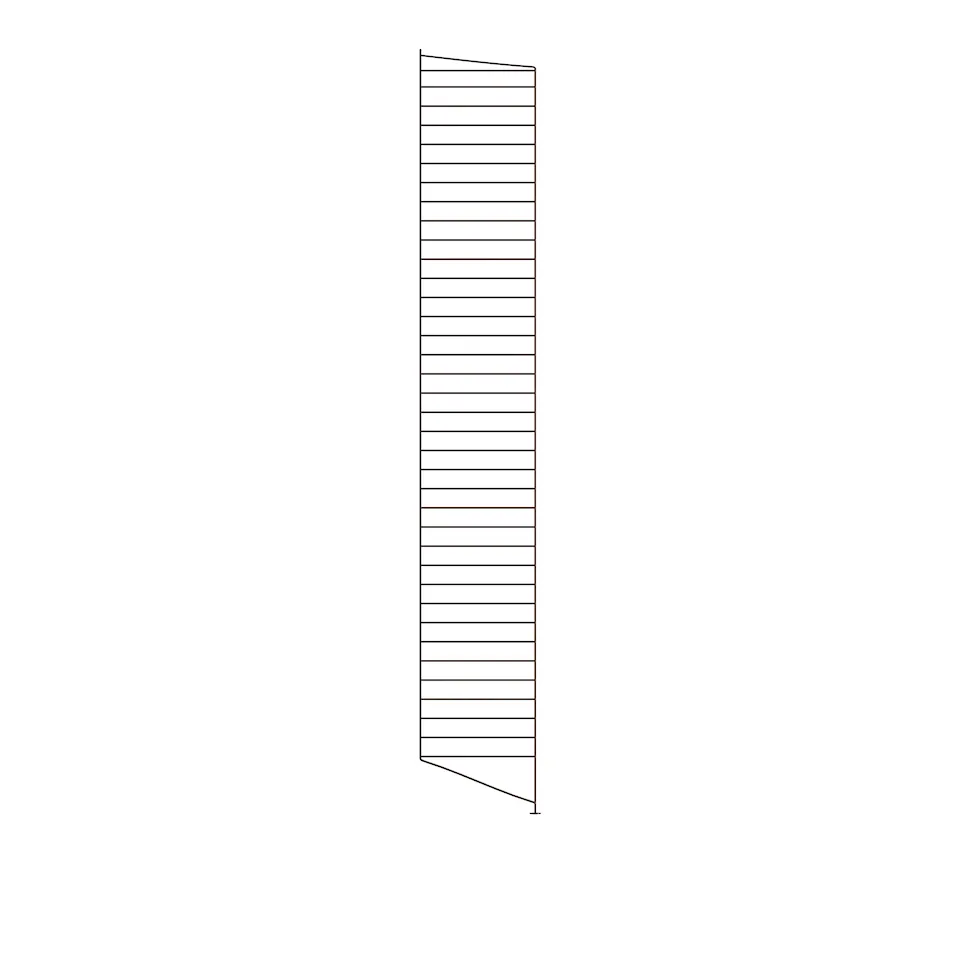 Golvgavel 200x30cm 1-pack mörkbrun