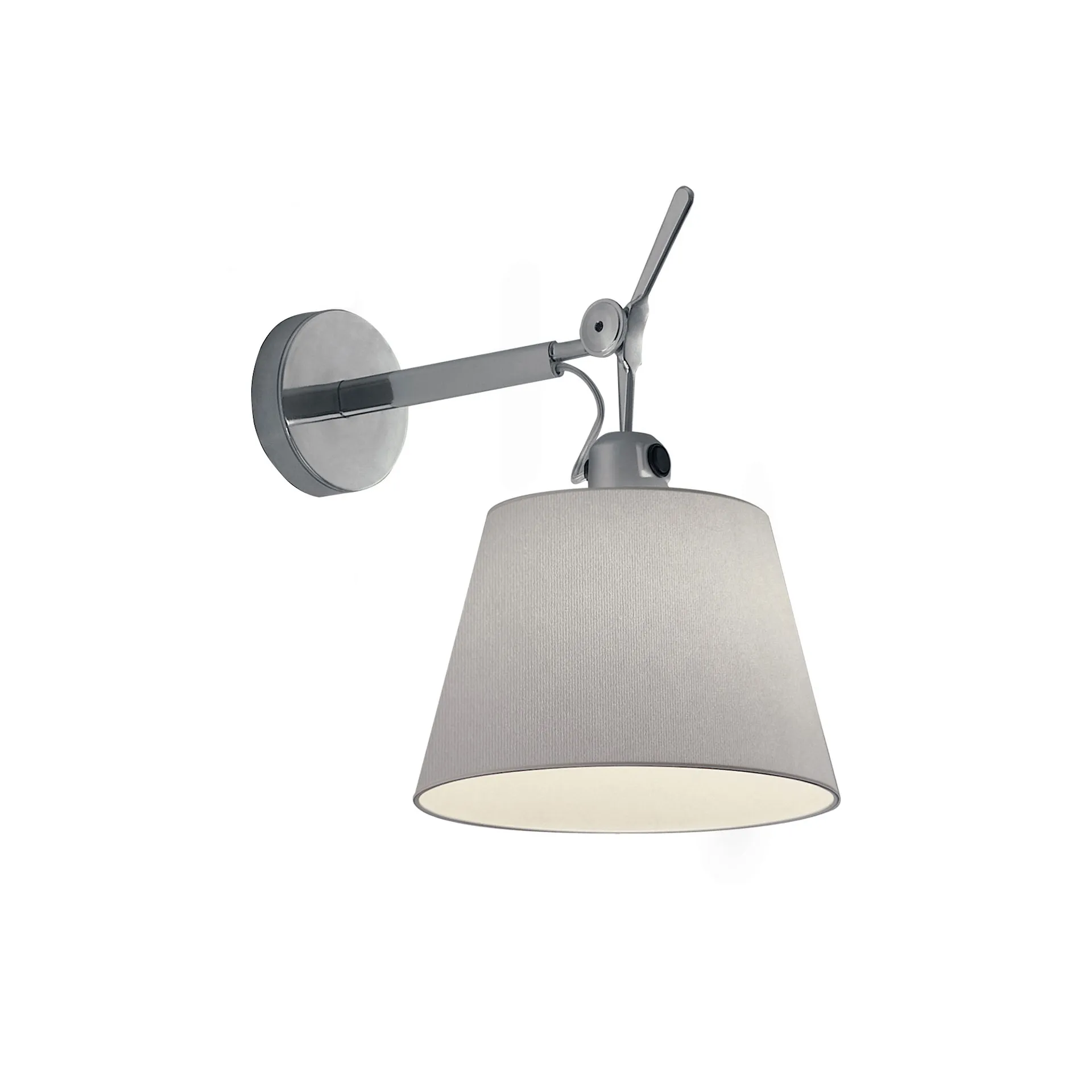 Tolomeo Diffusore Vägglampa Ø 18 cm - Grå Satin - Artemide - NO GA