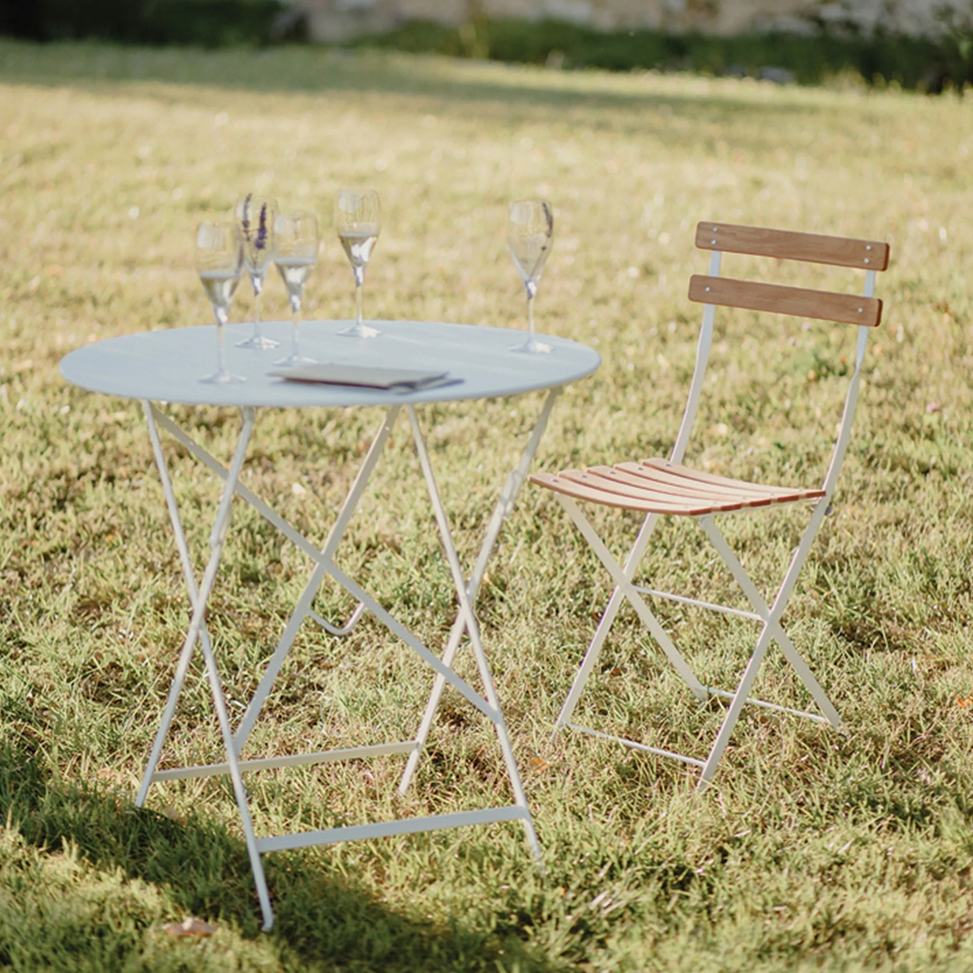 Bistro matbord utomhus Ø 60 cm - 10