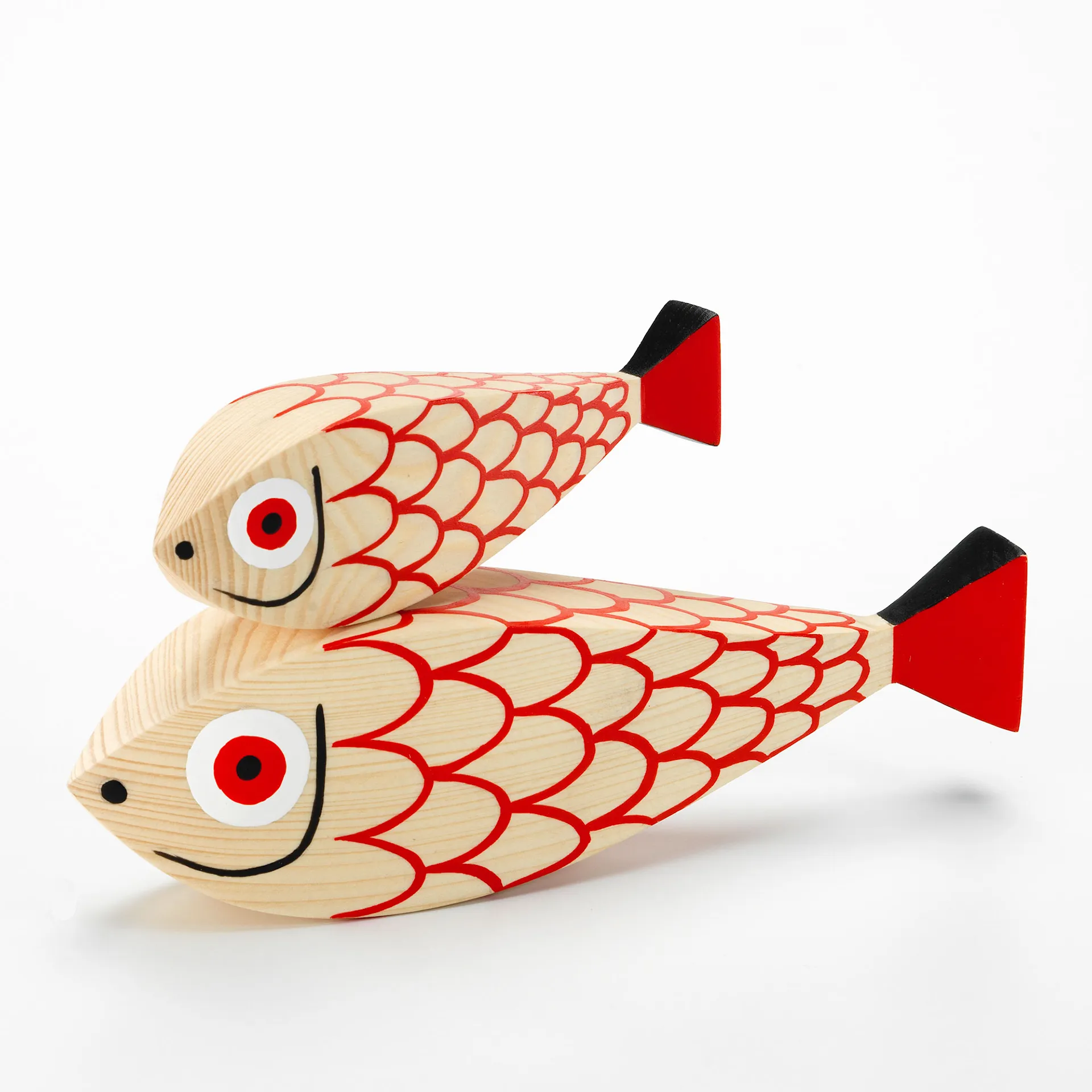 Wooden Dolls Mother Fish & Child - Vitra - Alexander Girard  - NO GA