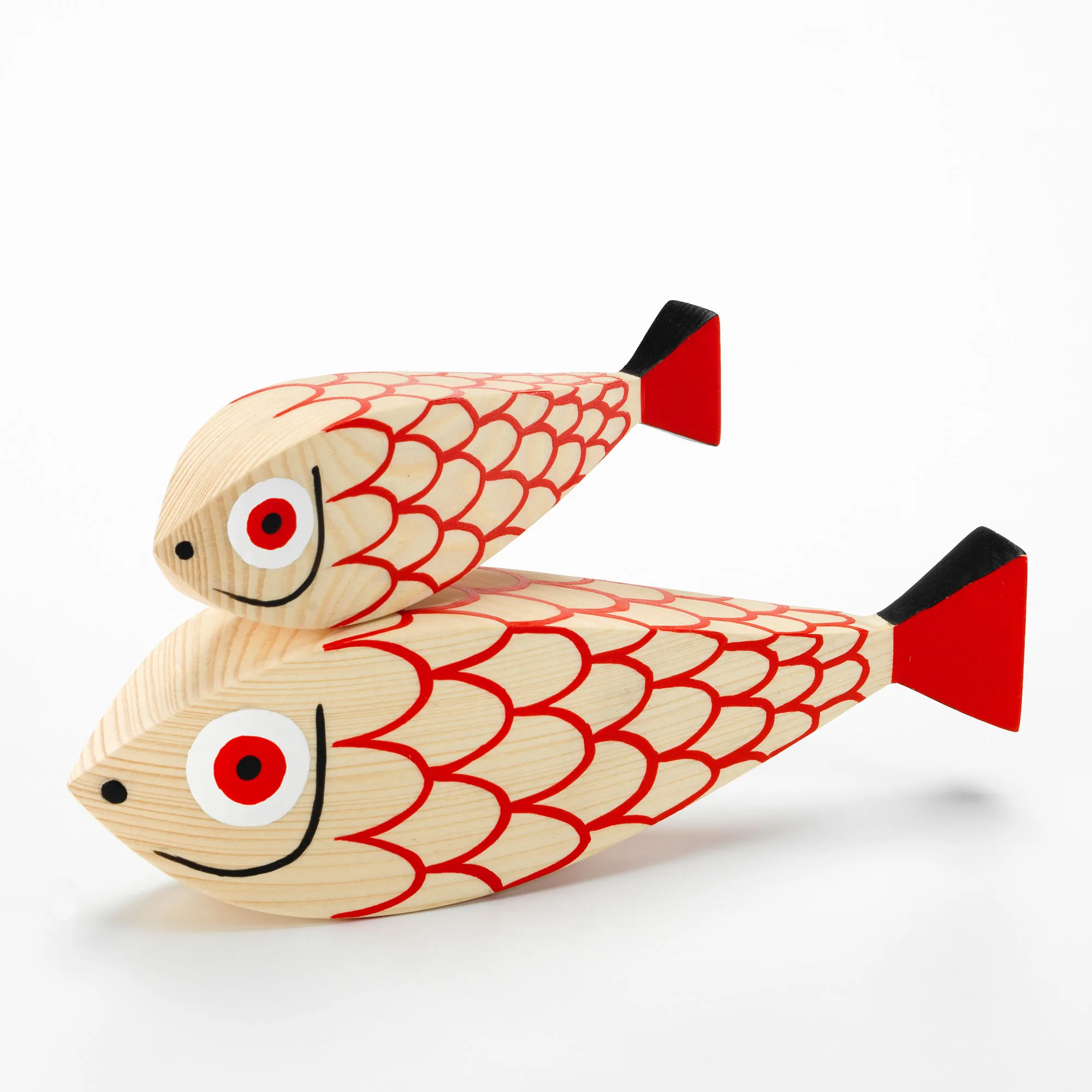 Wooden Dolls Mother Fish & Child träfigurer - 2