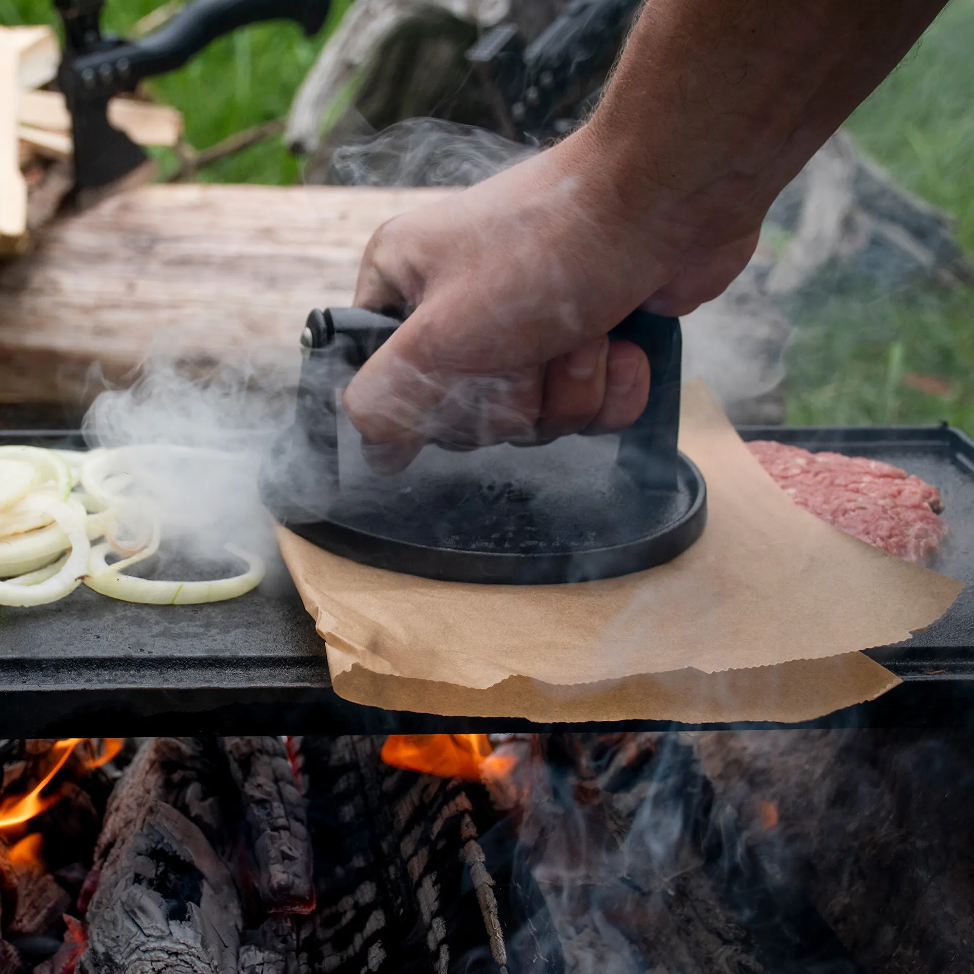 Outdoor Smash Burger Press / Köttpress - Satake - NO GA