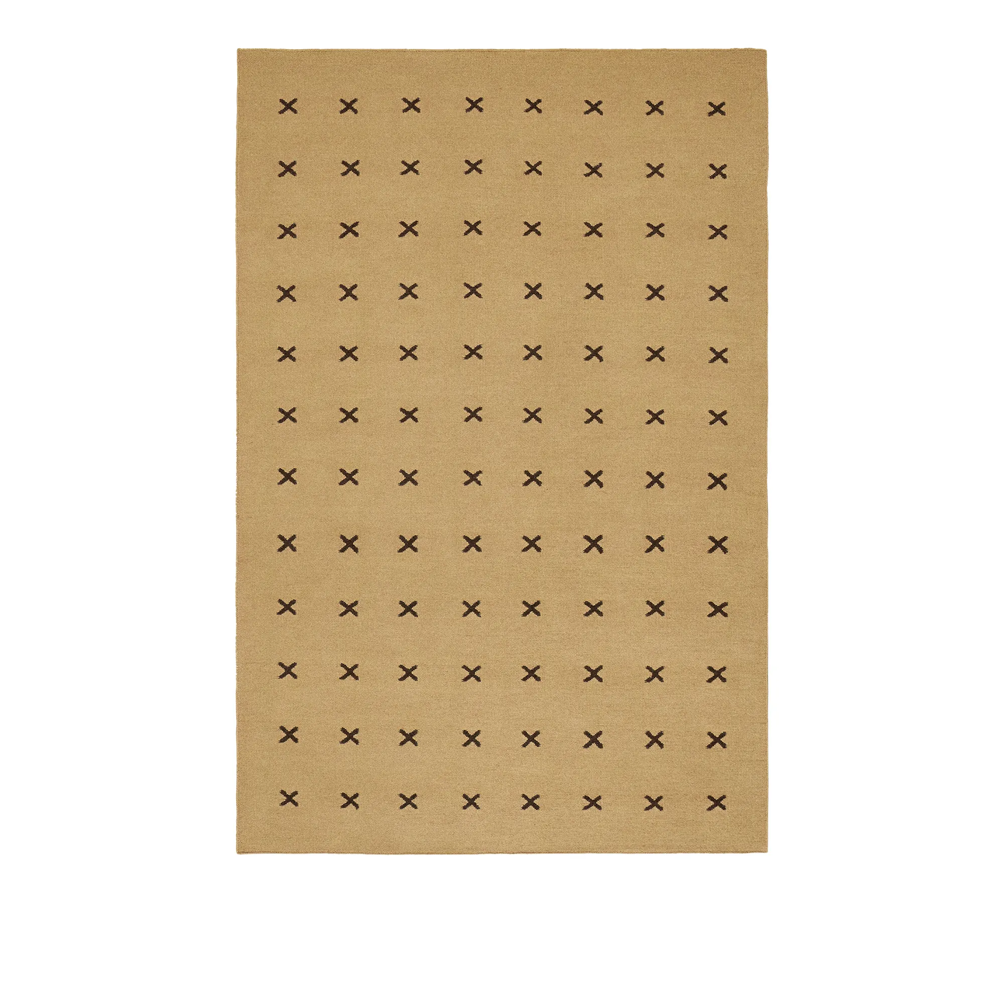 Cross Mustard/Dark Brown ullmatta