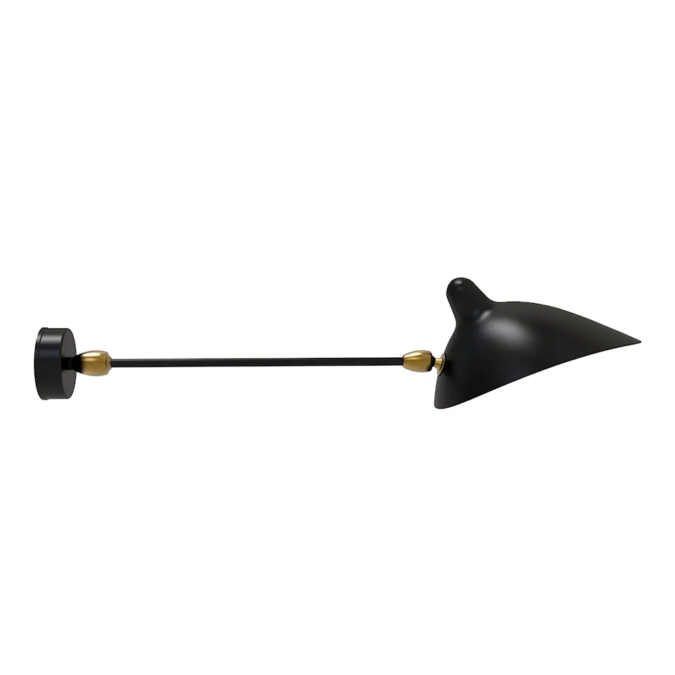 One Double Swivel Straight Arm läslampa